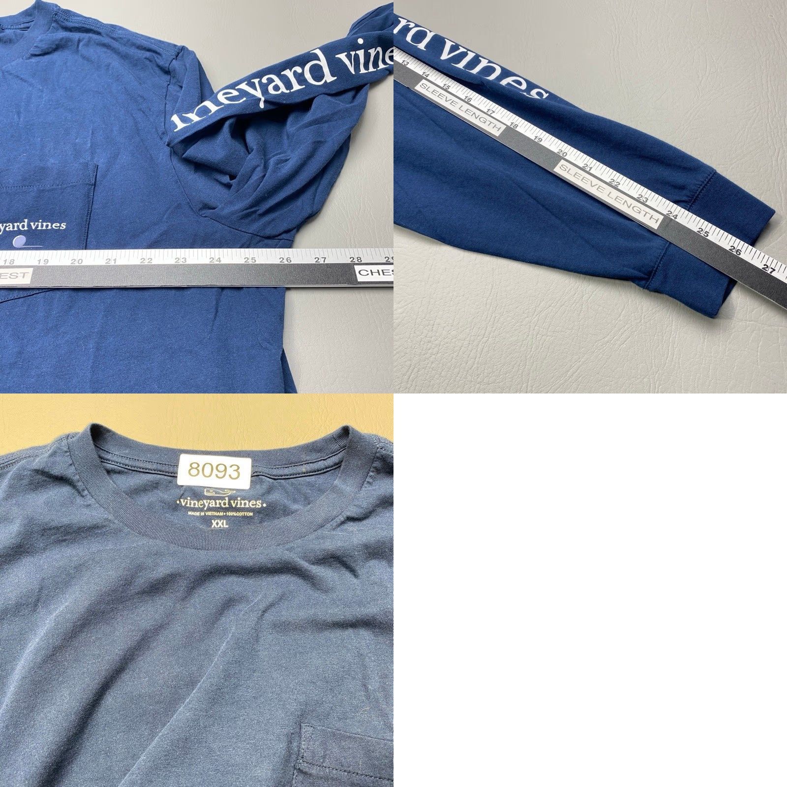 Vineyard Vines Vineyard Vines Golf Putt Long-Sleeve Pocket Tee T-Shirt Blue Men's 2XL 8093 Size US XXL / EU 58 / 5 - 8 Thumbnail