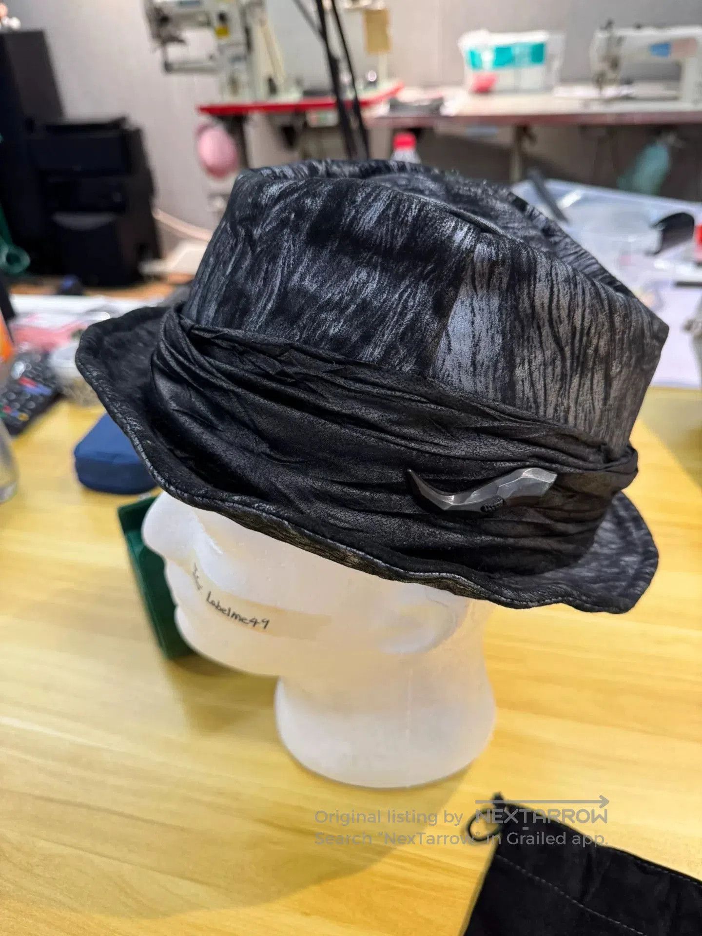 14th Addiction 14th Addiction Visual Kei Sheepskin Top Hat. Size ONE SIZE - 3 Thumbnail