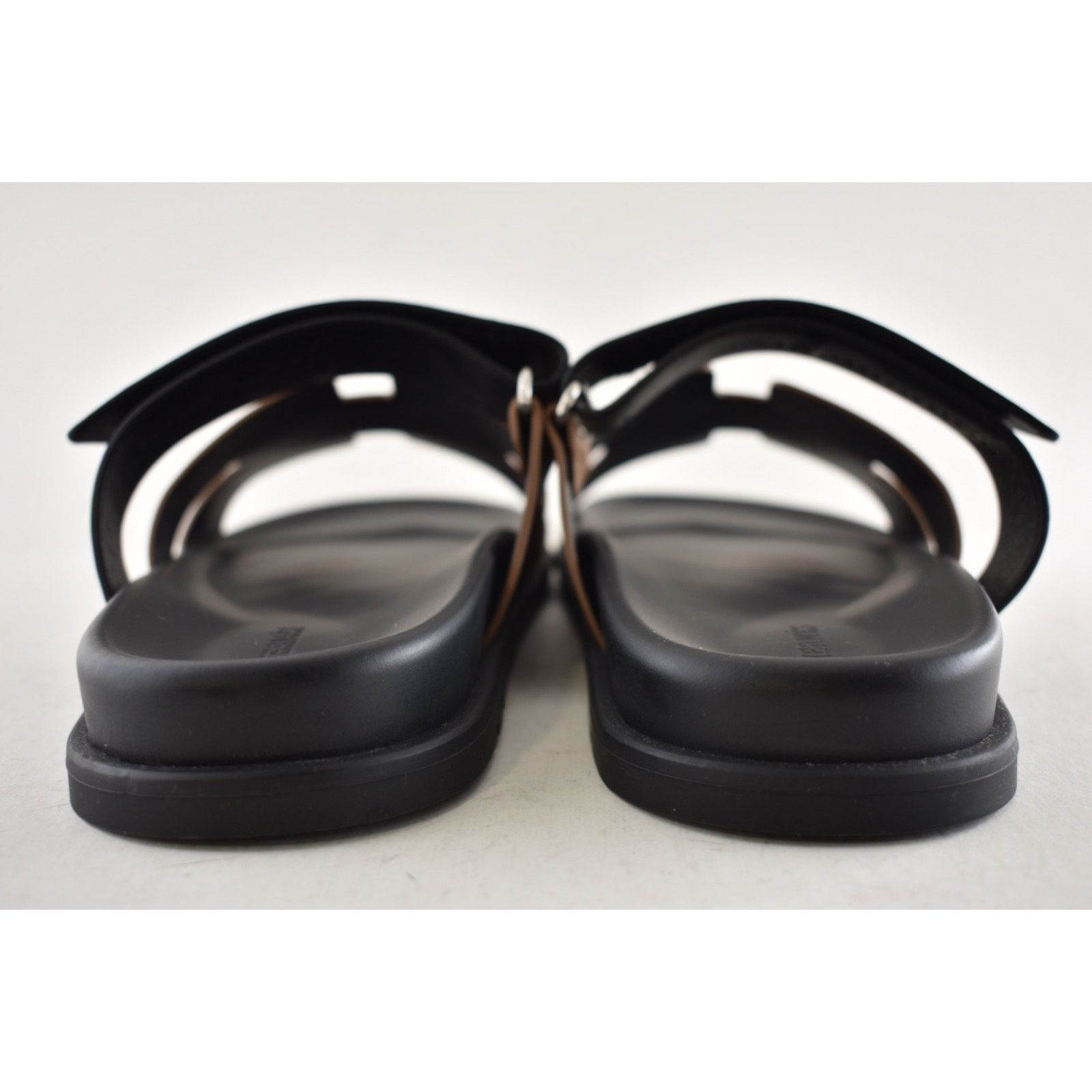 Hermes Hermes Chypre Sandal Mens Safari Leather Slide Flat 45 12 Size US 12 / EU 45 - 12 Thumbnail