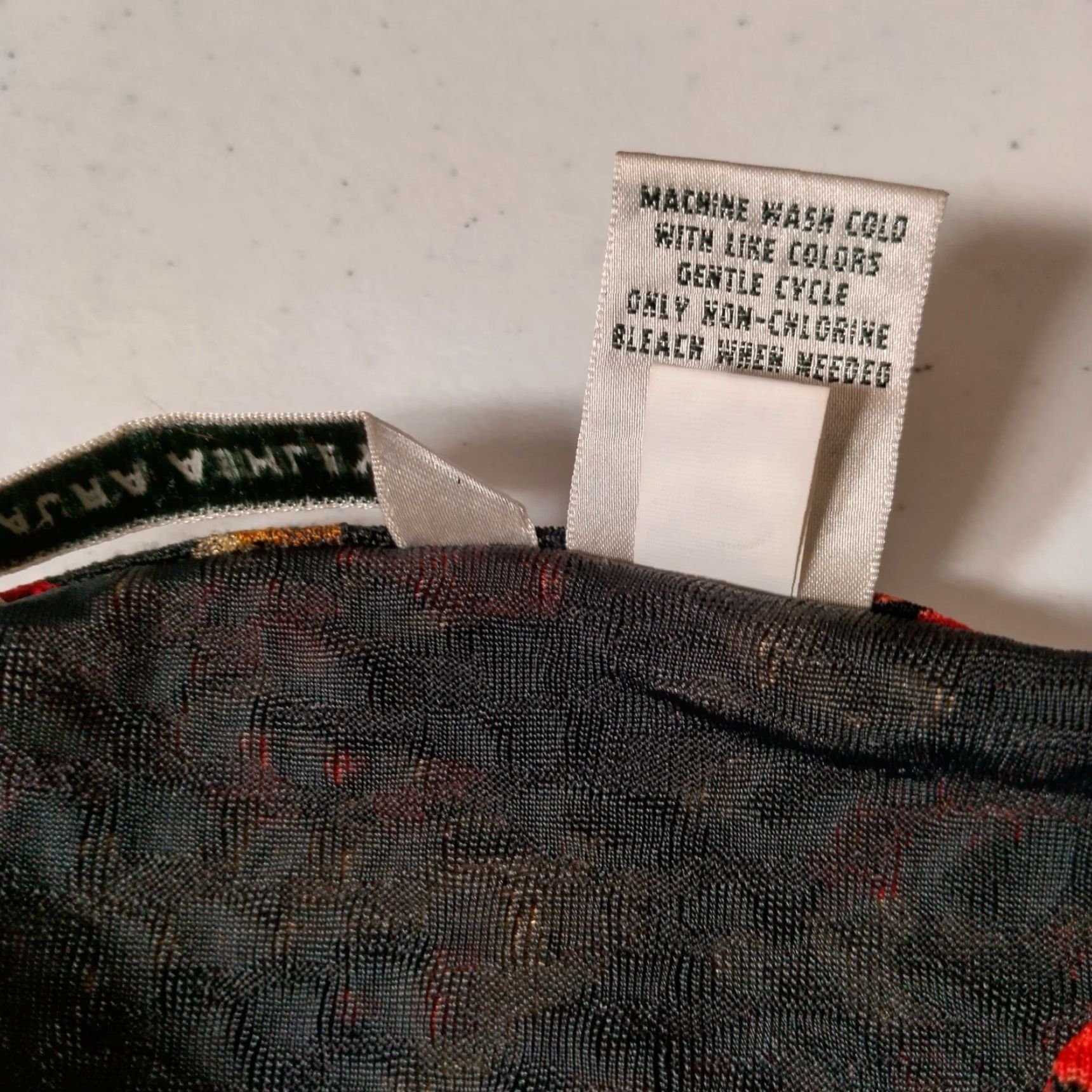 Laura Ashley Laura Ashley Shirt Women XL Black Maroon Tan Floral Stretch Textured Abstract Size XL / US 12-14 / IT 48-50 - 7 Thumbnail