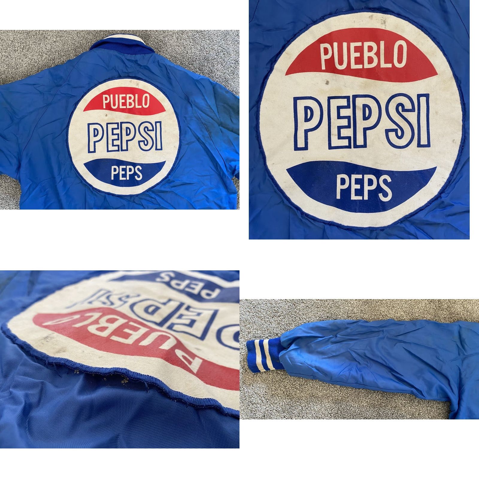 Vintage VINTAGE Admiral Sportswear Jacket Men’s M Blue Pepsi Logo Patch USA 80s 90s Jacket Mens Regular Snap Size US M / EU 48-50 / 2 - 11 Thumbnail