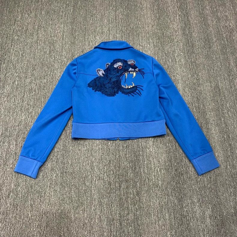 Gucci Gucci Blue back tiger head embroidered logo short jacket 25 Size US XS / EU 42 / 0 - 2 Thumbnail