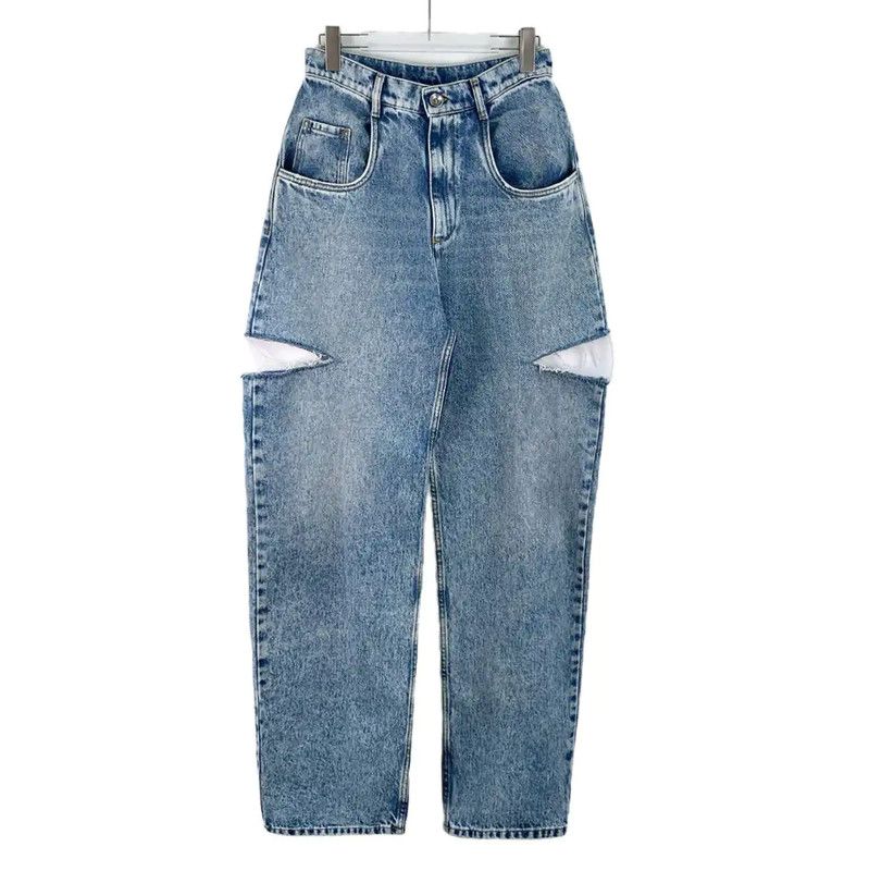 Maison Margiela Maison Margiela Women's Light Blue Denim Jeans 0089 Size 28" / US 6 / IT 42 - 1 Thumbnail
