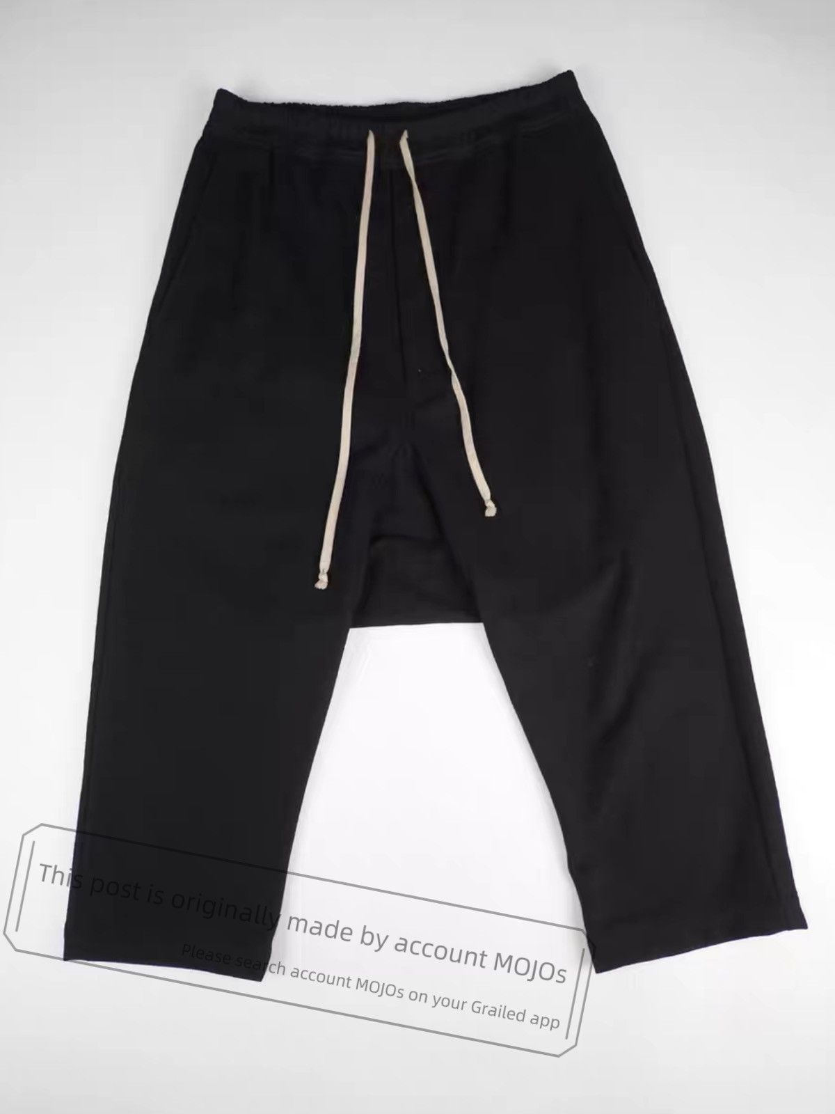 Rick Owens Sz 48 FW18 Dark Dust -RR Cropped Collapse Pants | Grailed