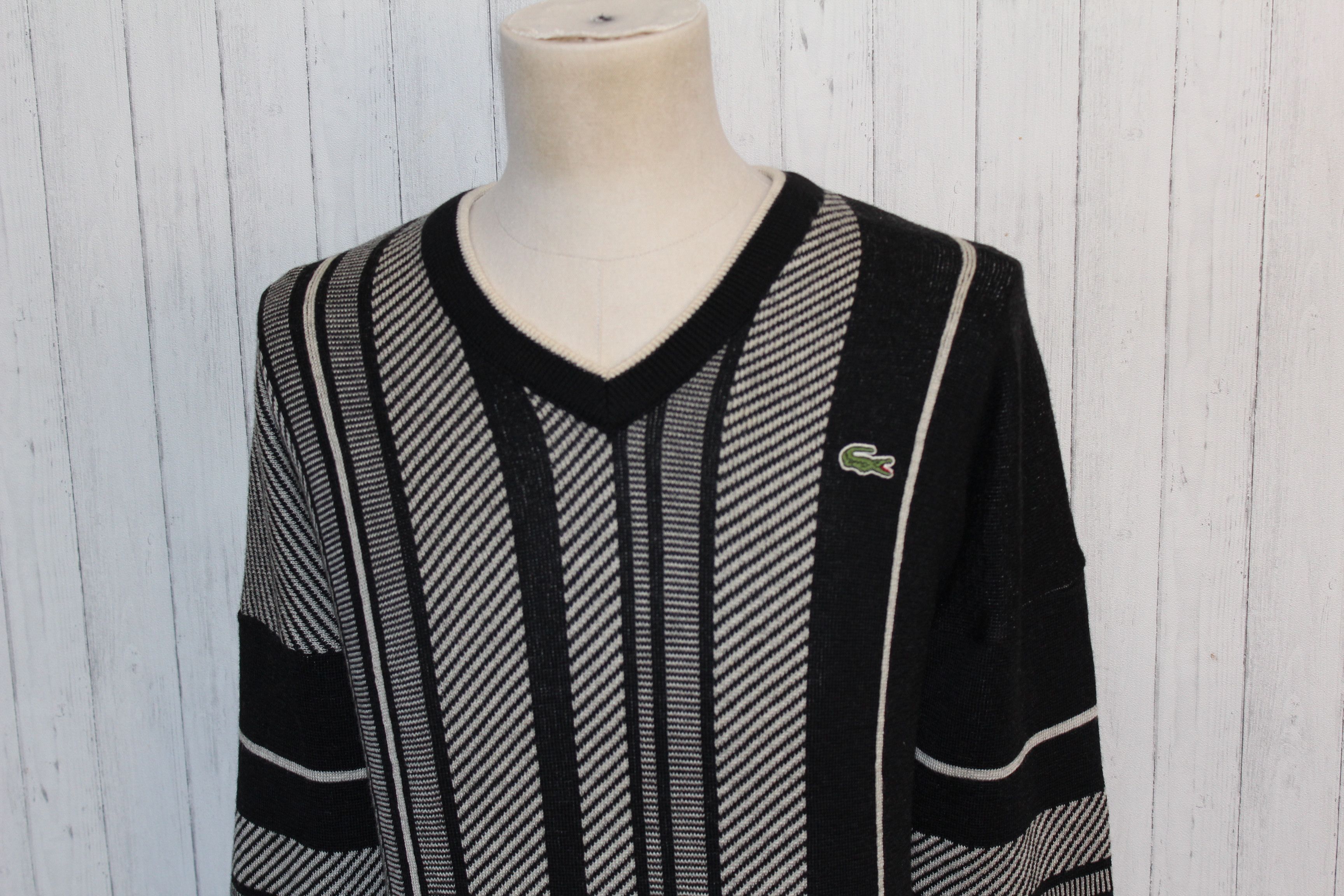 Lacoste LACOSTE Vintage 90's Knitted Cardigan Sweater Size US XXL / EU 58 / 5 - 4 Thumbnail