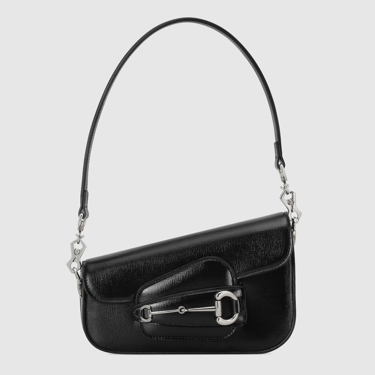 Gucci o1s1wg110225 Size: OS/ Horsebit Mini Shoulder Bag in Black Size ONE SIZE - 6 Thumbnail