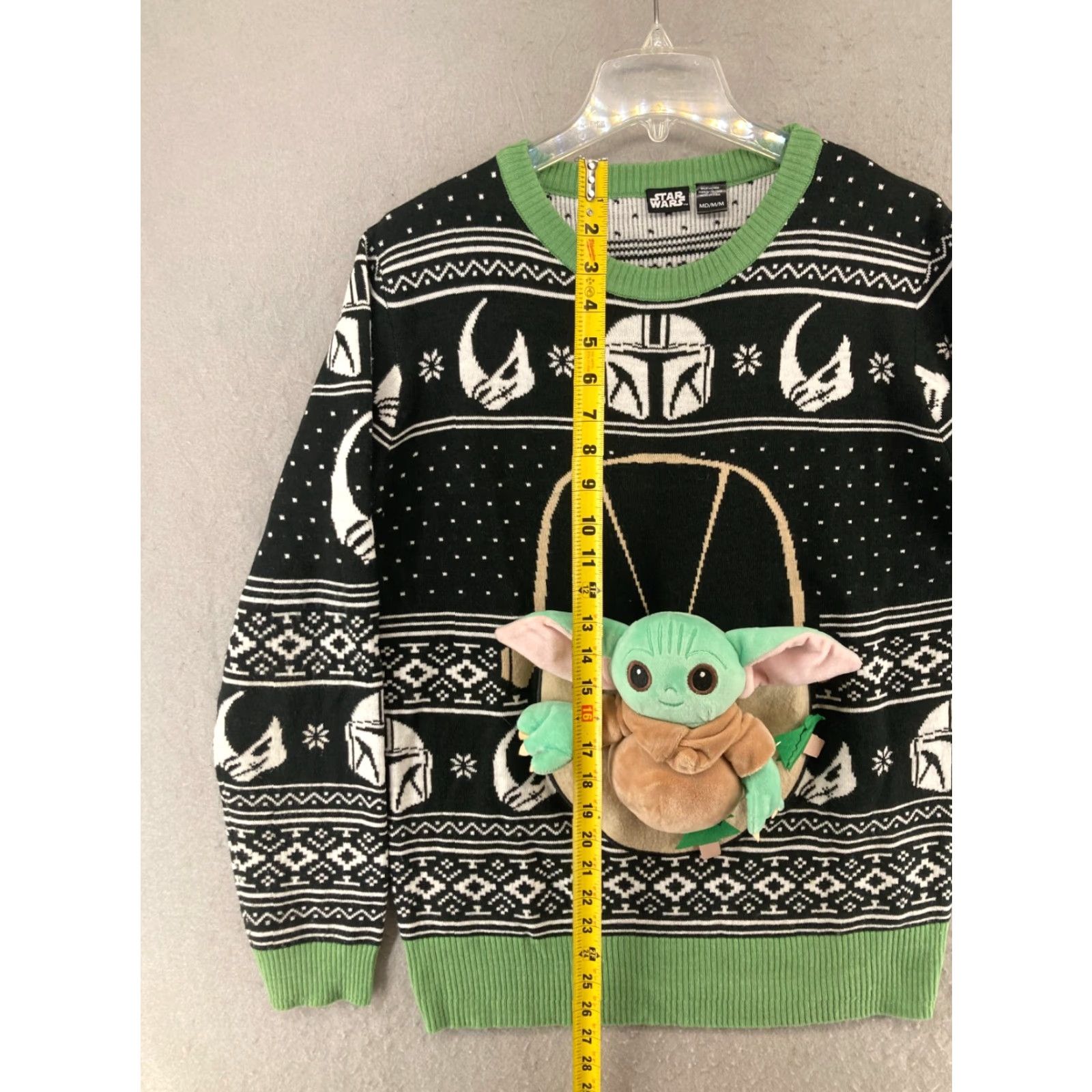 Star Wars Star Wars Mens Ugly Christmas Sweater Medium Grogu Mandelorian Size US M / EU 48-50 / 2 - 3 Thumbnail