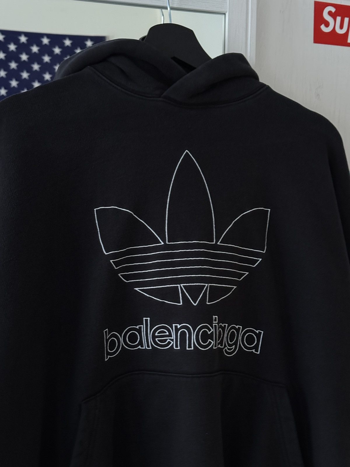 Balenciaga Balenciaga x Adidas Hoodie Size US L / EU 52-54 / 3 - 3 Thumbnail