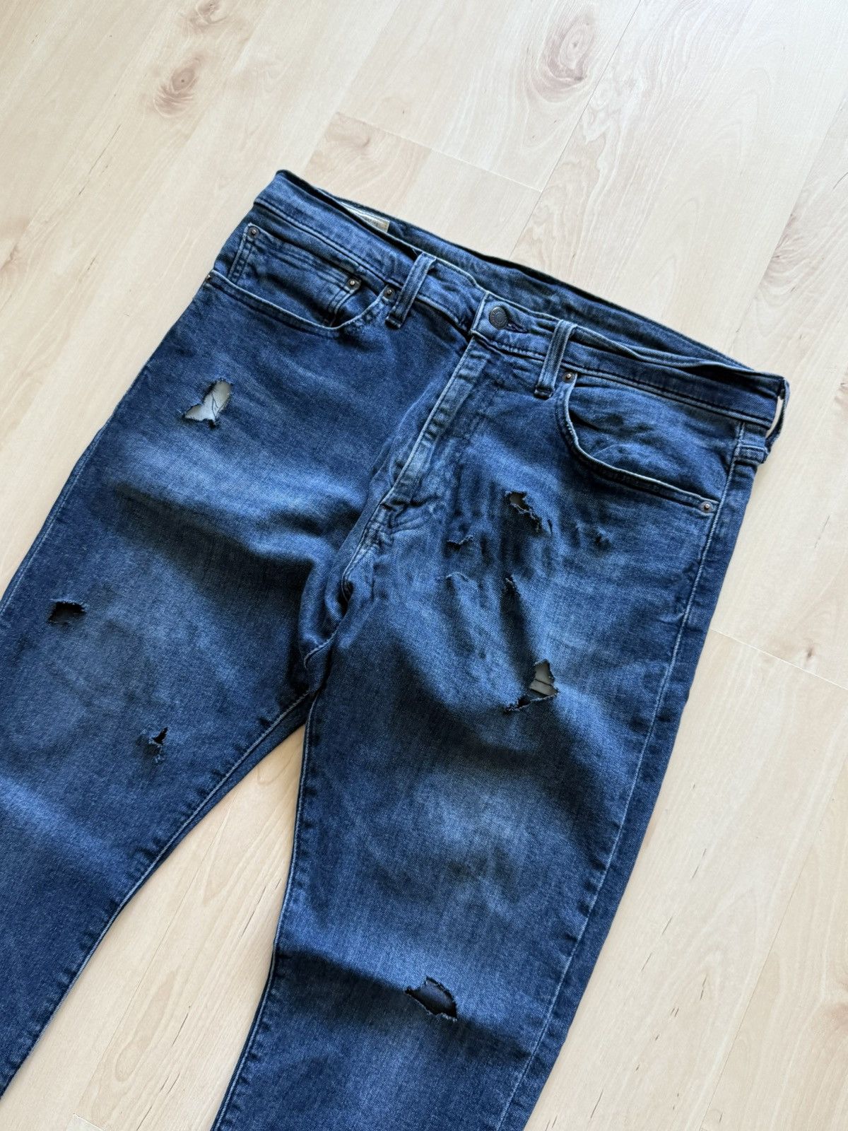 Levi's Levi Strauss co. Levis distressed damaged vintage denim y2k Size US 34 / EU 50 - 3 Thumbnail
