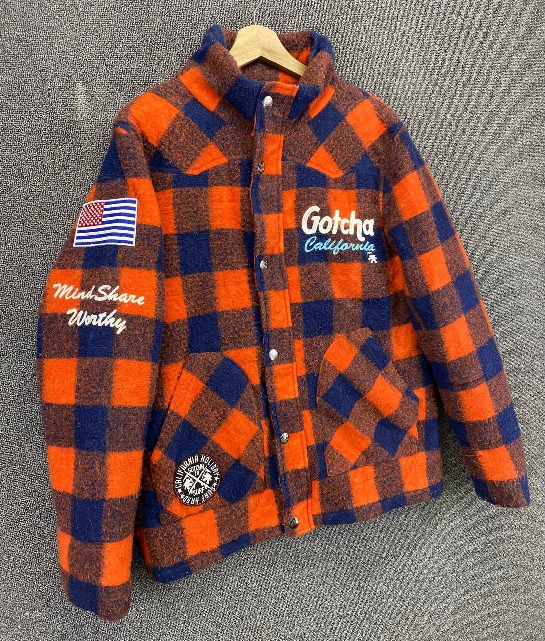 Gotcha Vintage Gotcha California Shadow Plaids Jacket Size L / US 10 / IT 46 - 2 Thumbnail