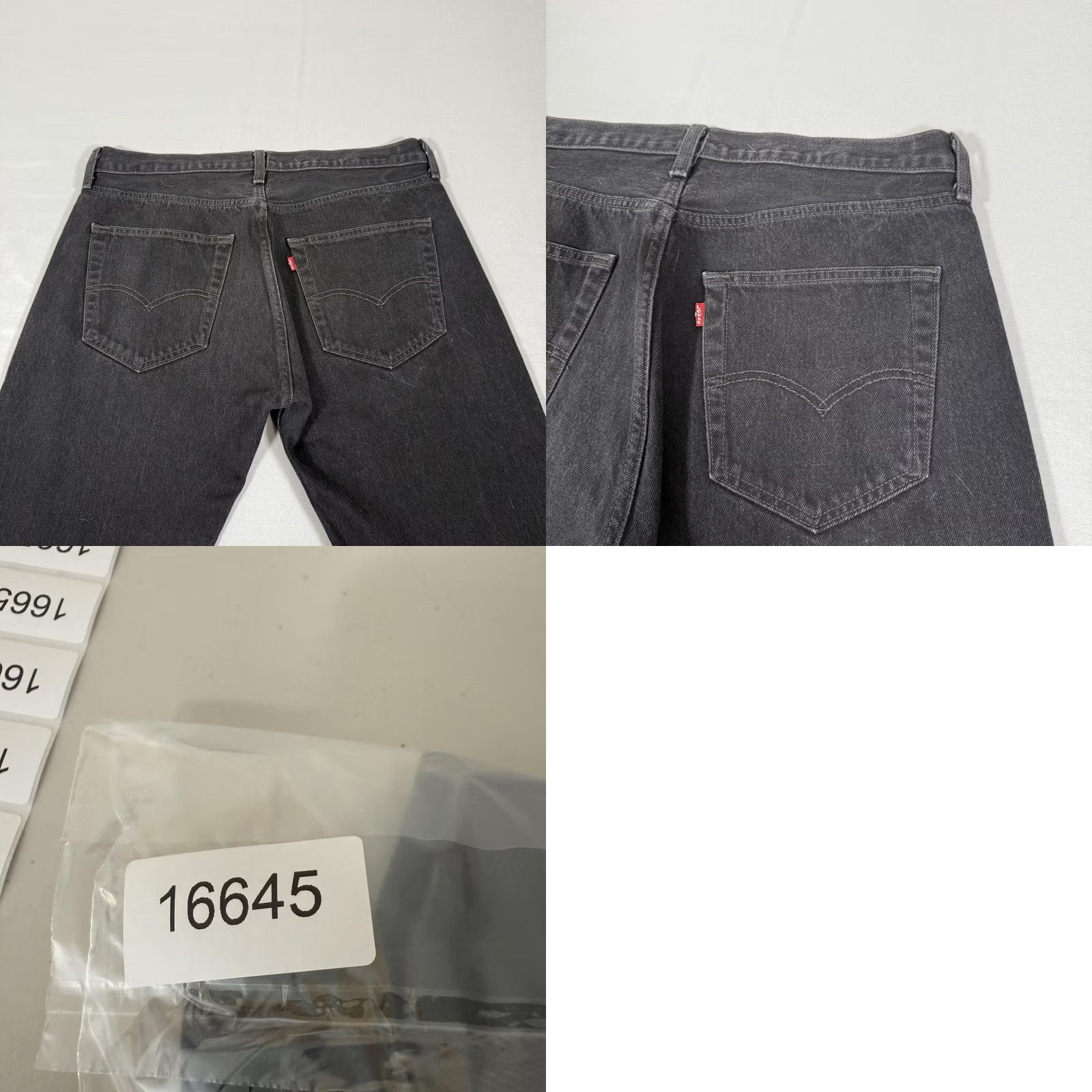 Levi's Levi's 501 Jeans Regular Straight Black Denim W36 L34 Mens Cotton Button Fly Jeans Size US 36 / EU 52 - 9 Thumbnail