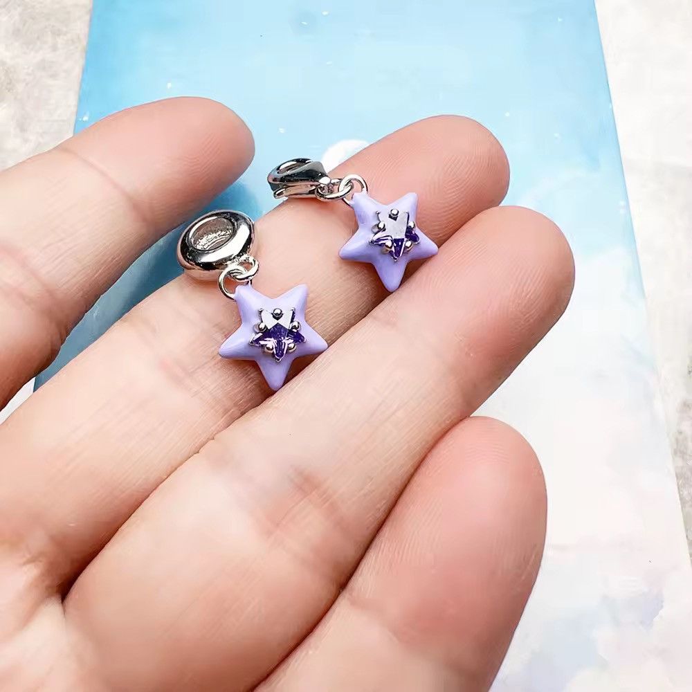 Other Violet Enamel Star Pendant Dangle Charm (1piece) Size ONE SIZE - 1 Thumbnail