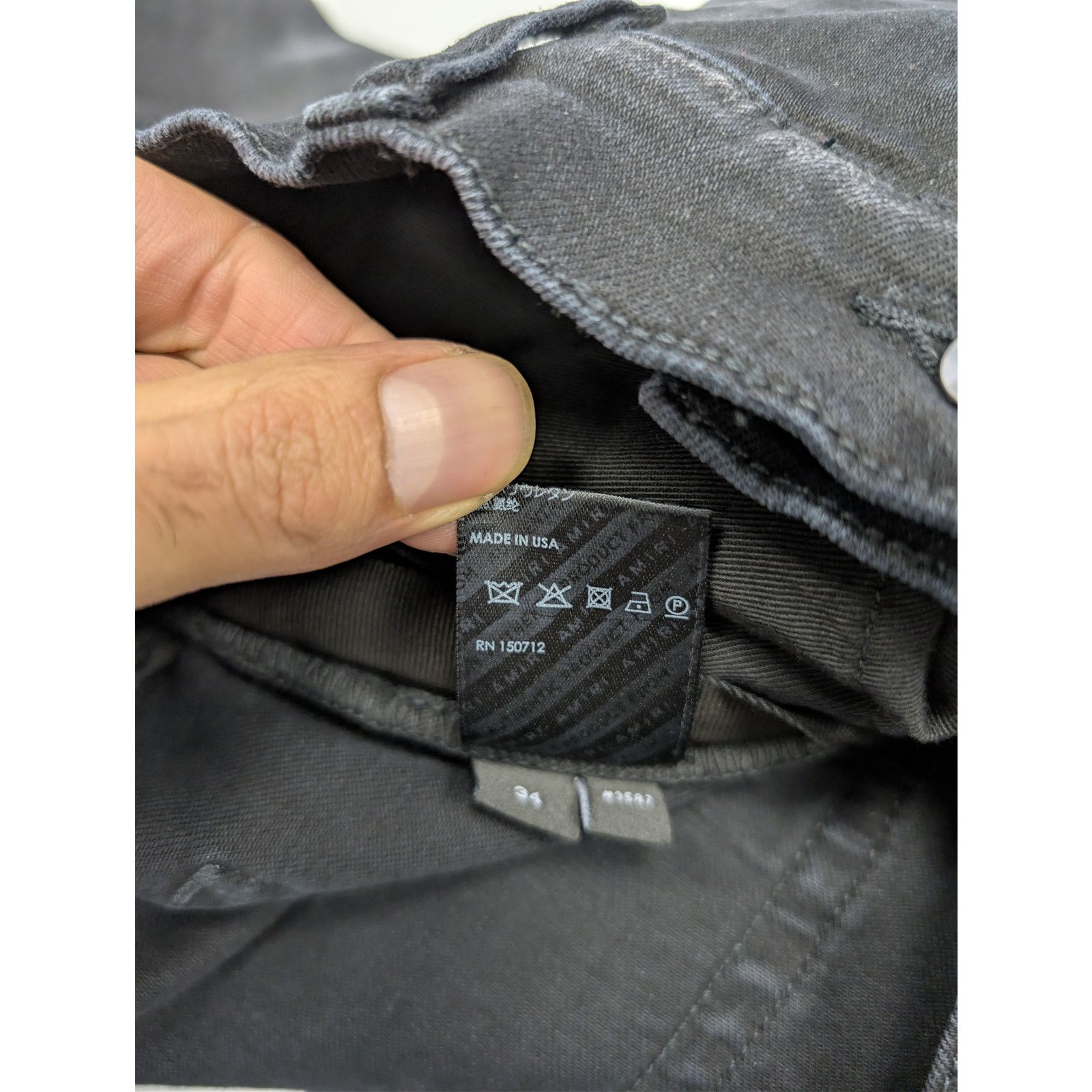 Amiri o1rshd1 Q:2 / Wes Lang Reaper Logo Jean in Aged Black Size US 34 / EU 50 - 20 Thumbnail
