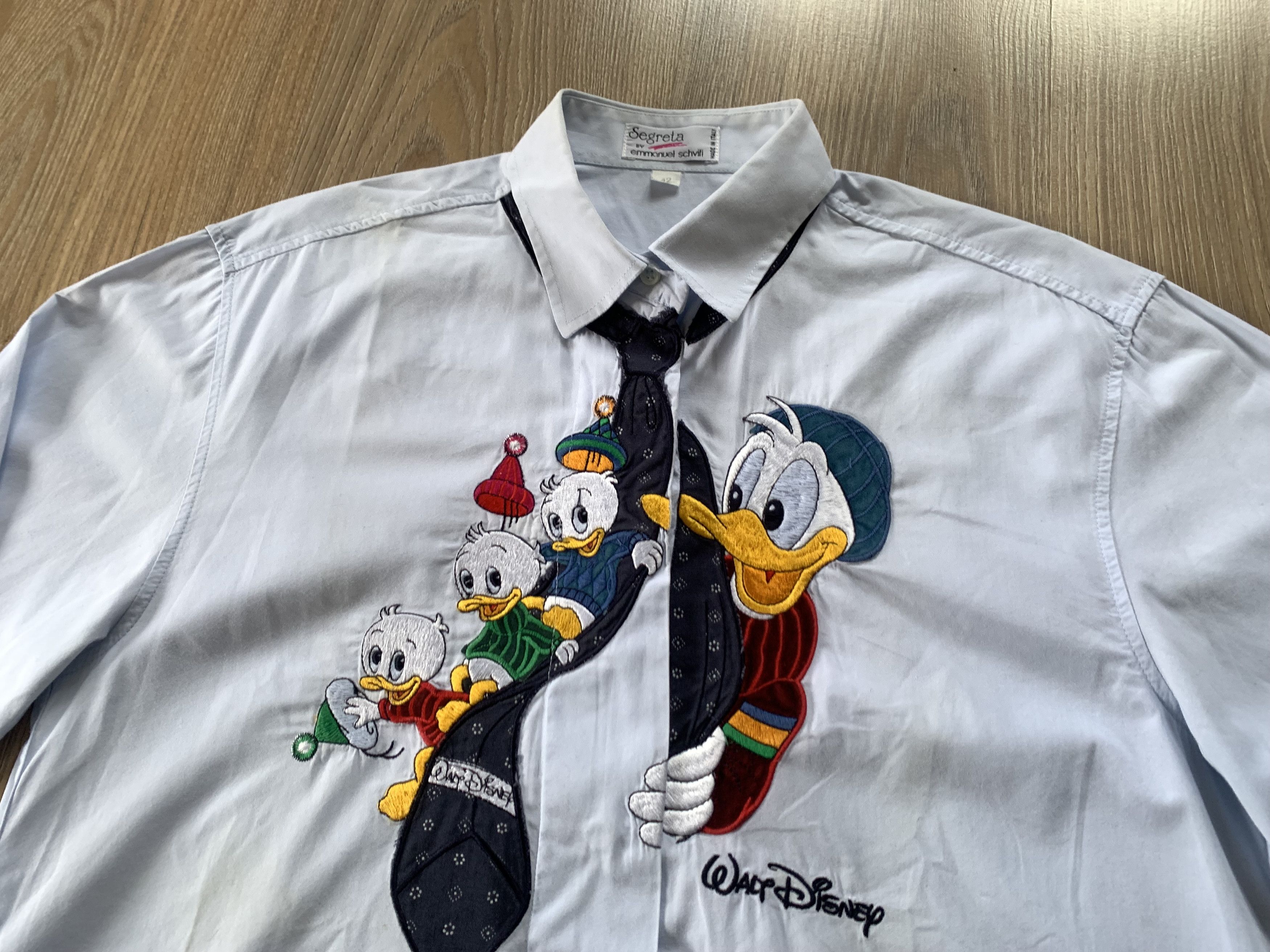 Disney Segreta By Schivili Disney Donald Duck Printed Button Up Size US L / EU 52-54 / 3 - 4 Thumbnail