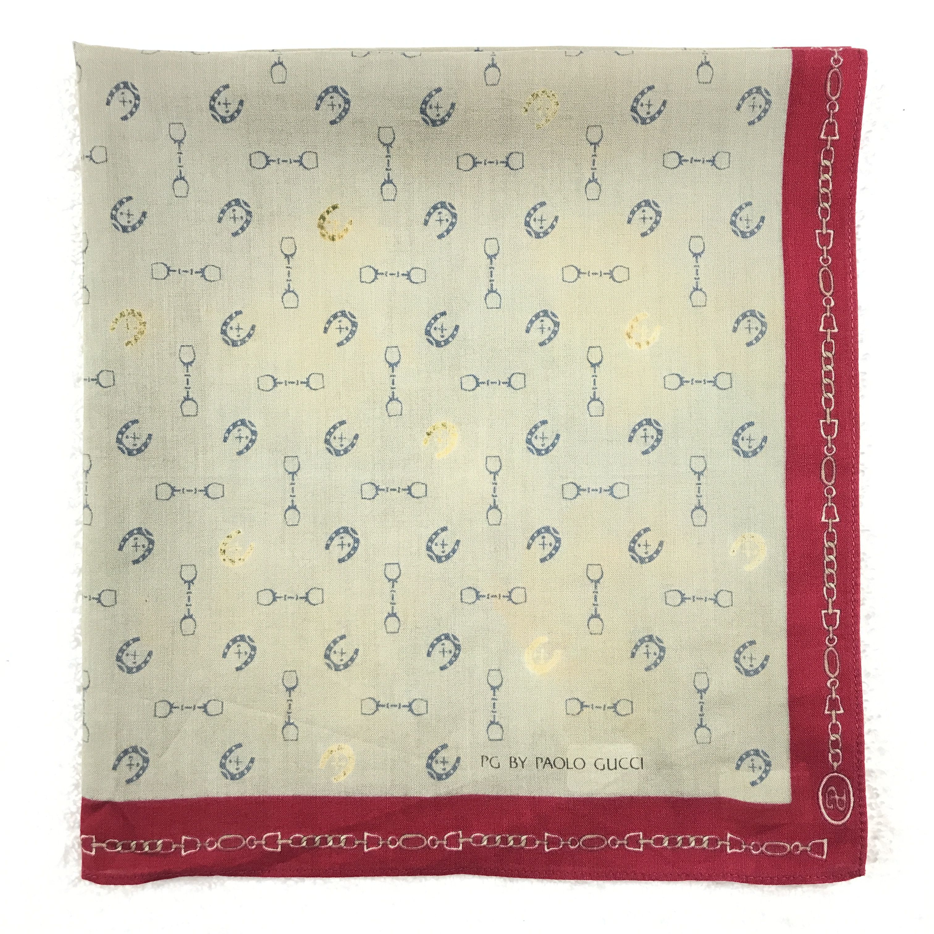 Paolo Gucci × Vintage Vintage Paolo Gucci Bandana Neckerchief Handkerchief Size ONE SIZE - 2 Thumbnail