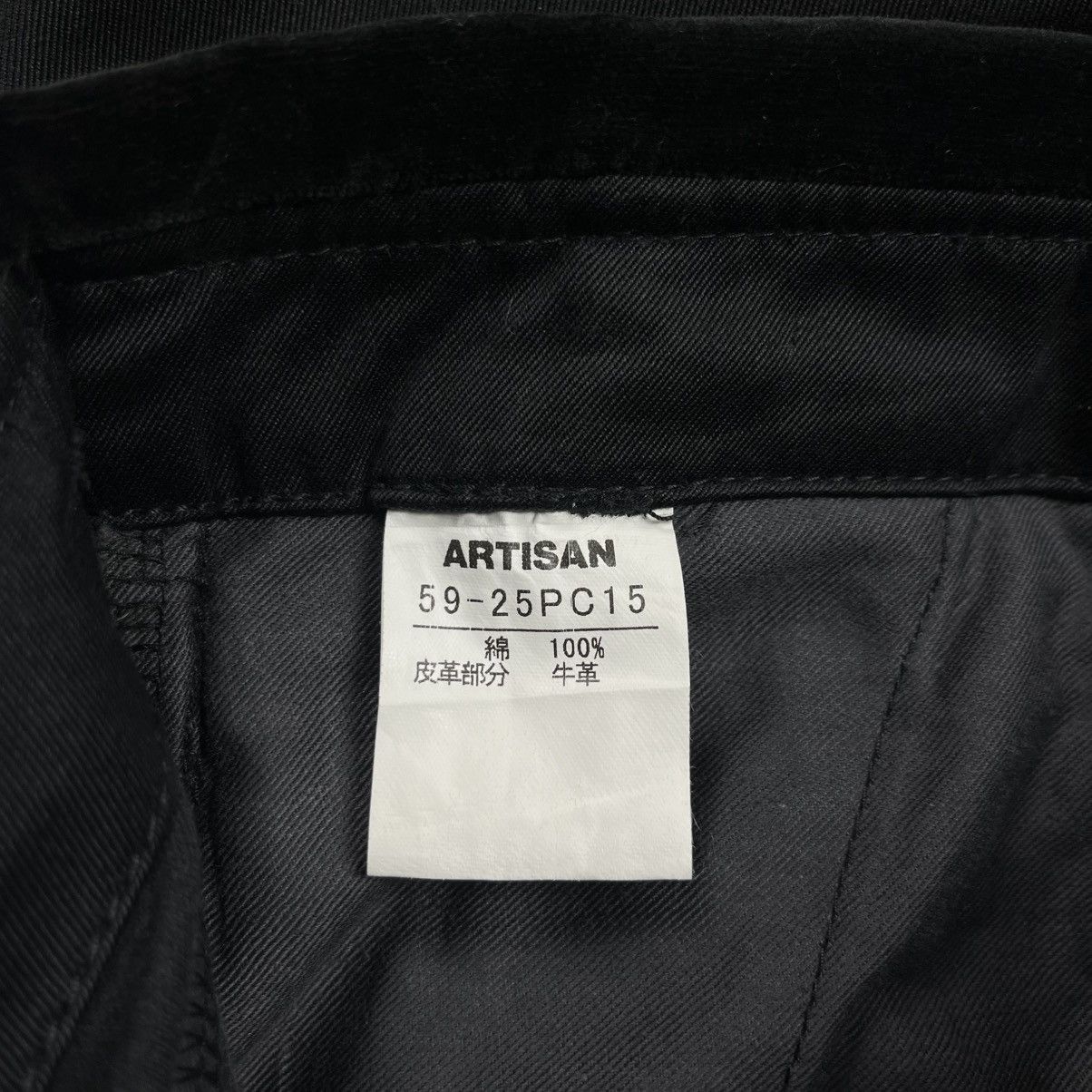 14th Addiction 2005 Artisan - Riri Zips Bad Boy Mix Velour Biker Pants Size US 30 / EU 46 - 10 Thumbnail