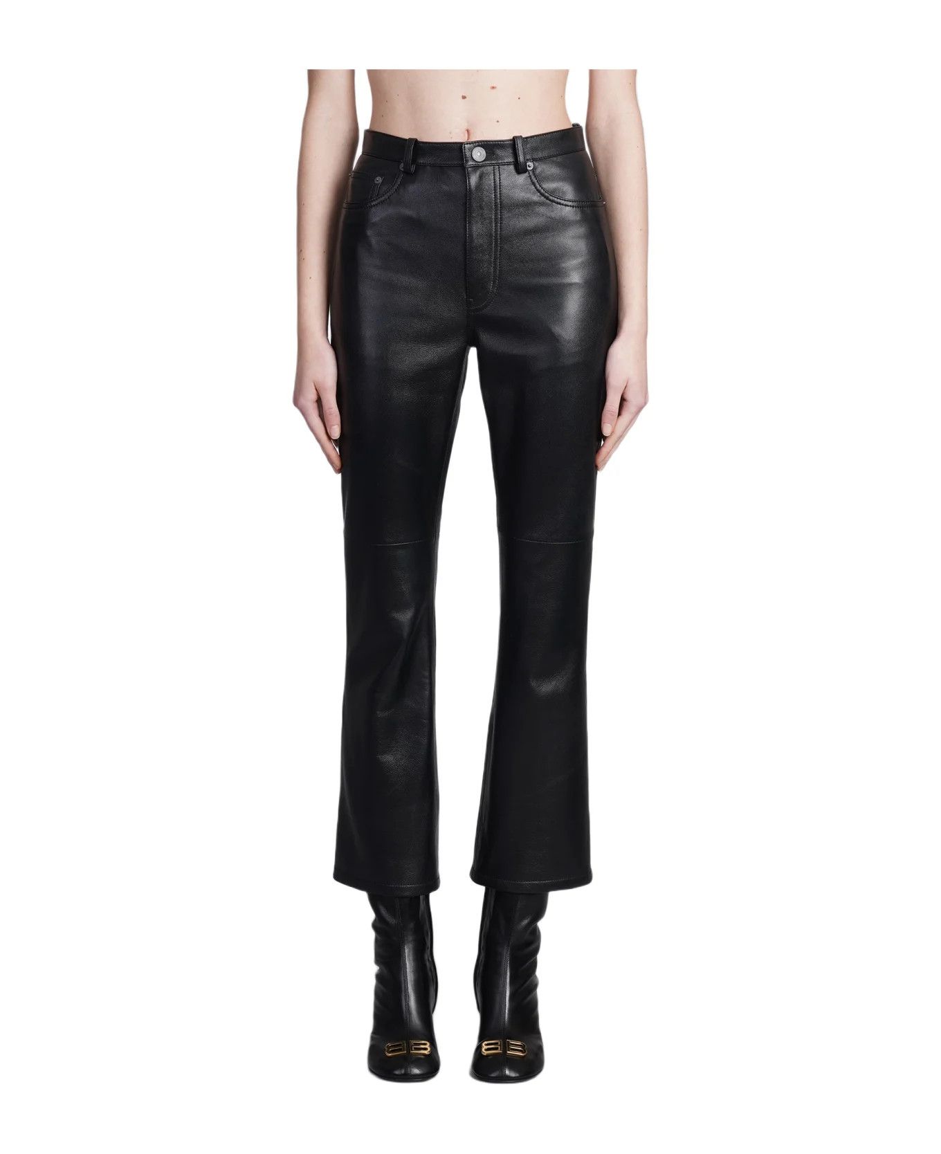 Balenciaga o1y0625 Casual Pant in Black Size 27" / US 4 / IT 40 - 1 Thumbnail
