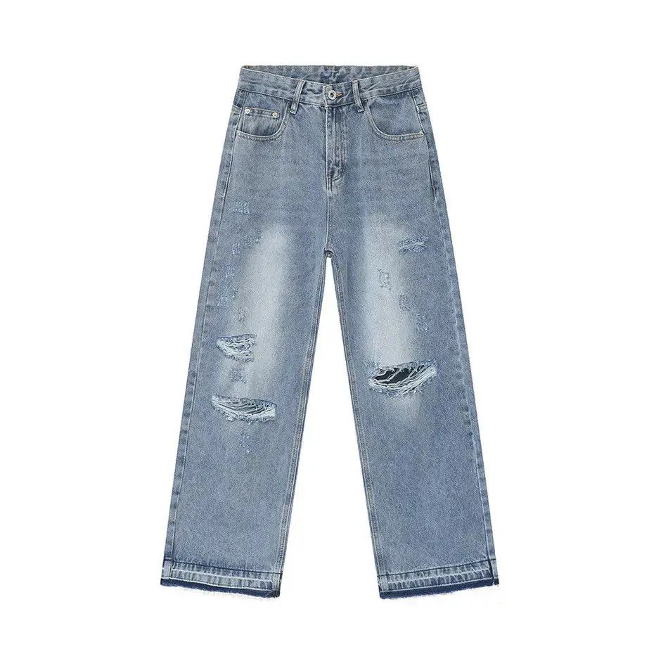 Japanese Brand Retro loose high street ripped jeans Size US 32 / EU 48 - 5 Thumbnail