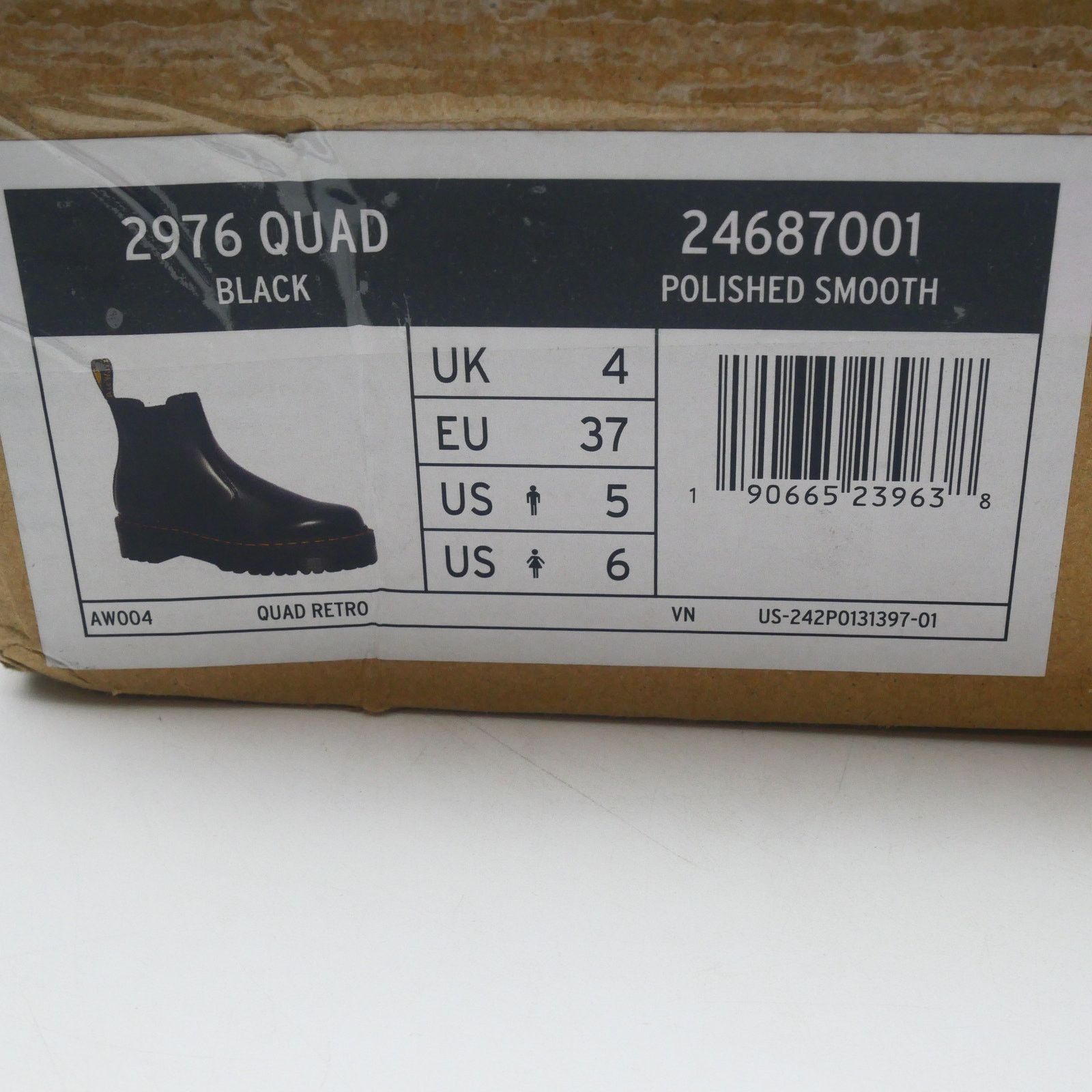 Dr. Martens NEW Dr. Martens Black 2976 Quad Retro Platform Chelsea Boots Size US 6 / IT 36 - 8 Thumbnail