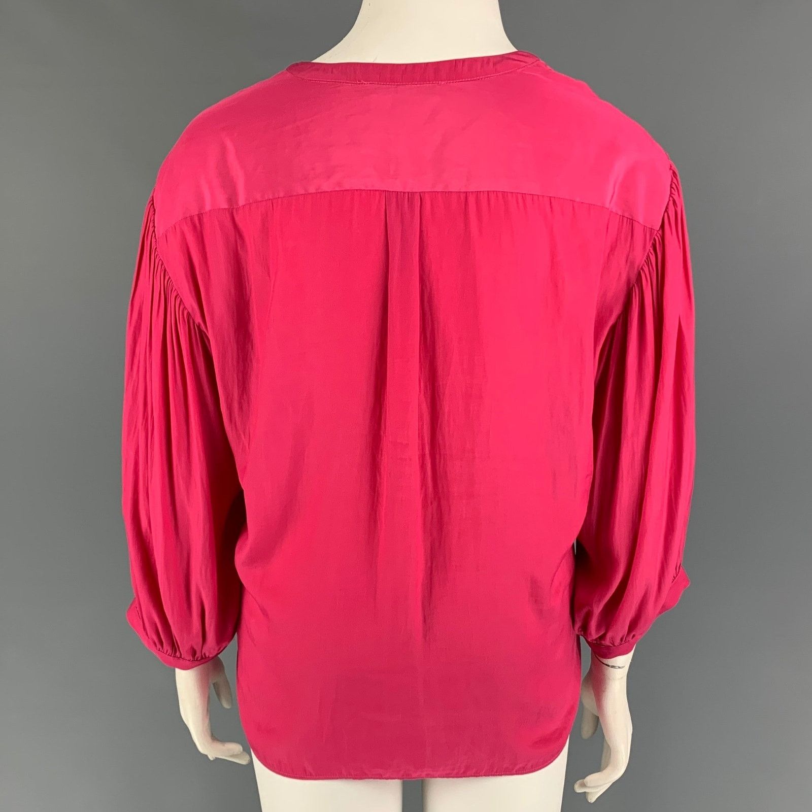 Other GERARD DAREL Size 14 Fuchsia Polyester Casual Top Size XL / US 12-14 / IT 48-50 - 3 Thumbnail