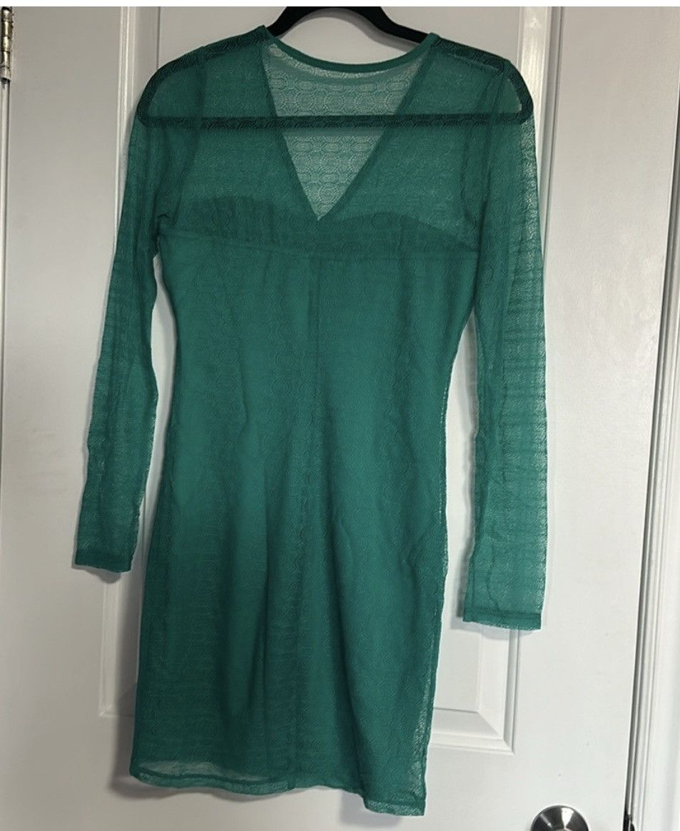 Other Dynamite Lace Teal Dress Size S / US 4 / IT 40 - 3 Thumbnail