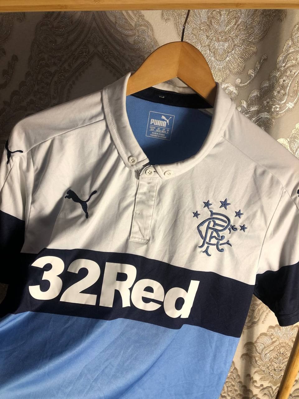 Puma Vintage Puma FC Rangers Scotland Retro Soccer Jersey Y2K Size US M / EU 48-50 / 2 - 2 Thumbnail