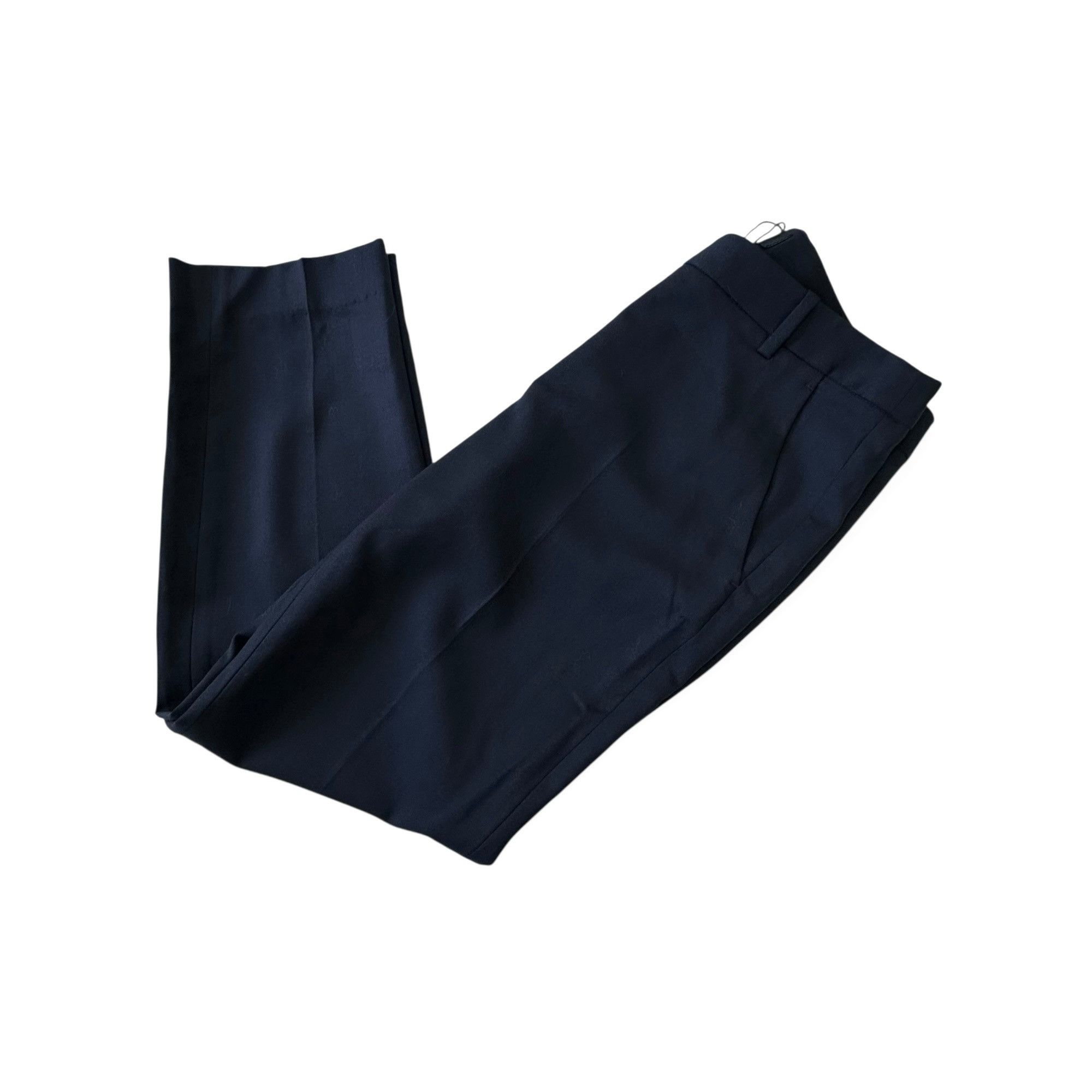 Nili Lotan NILI LOTAN Colmar Wool-blend Twill Slim-leg Pants In Midnigh Size 28" / US 6 / IT 42 - 5 Thumbnail
