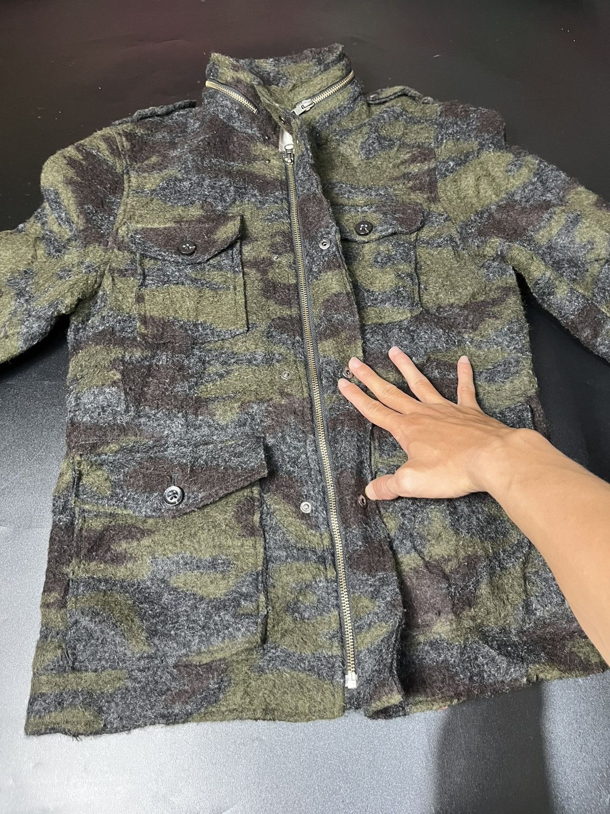 Final Home × If Six Was Nine × Japanese Brand Japanese 291295=Homme army wool jacket Size US M / EU 48-50 / 2 - 10 Thumbnail
