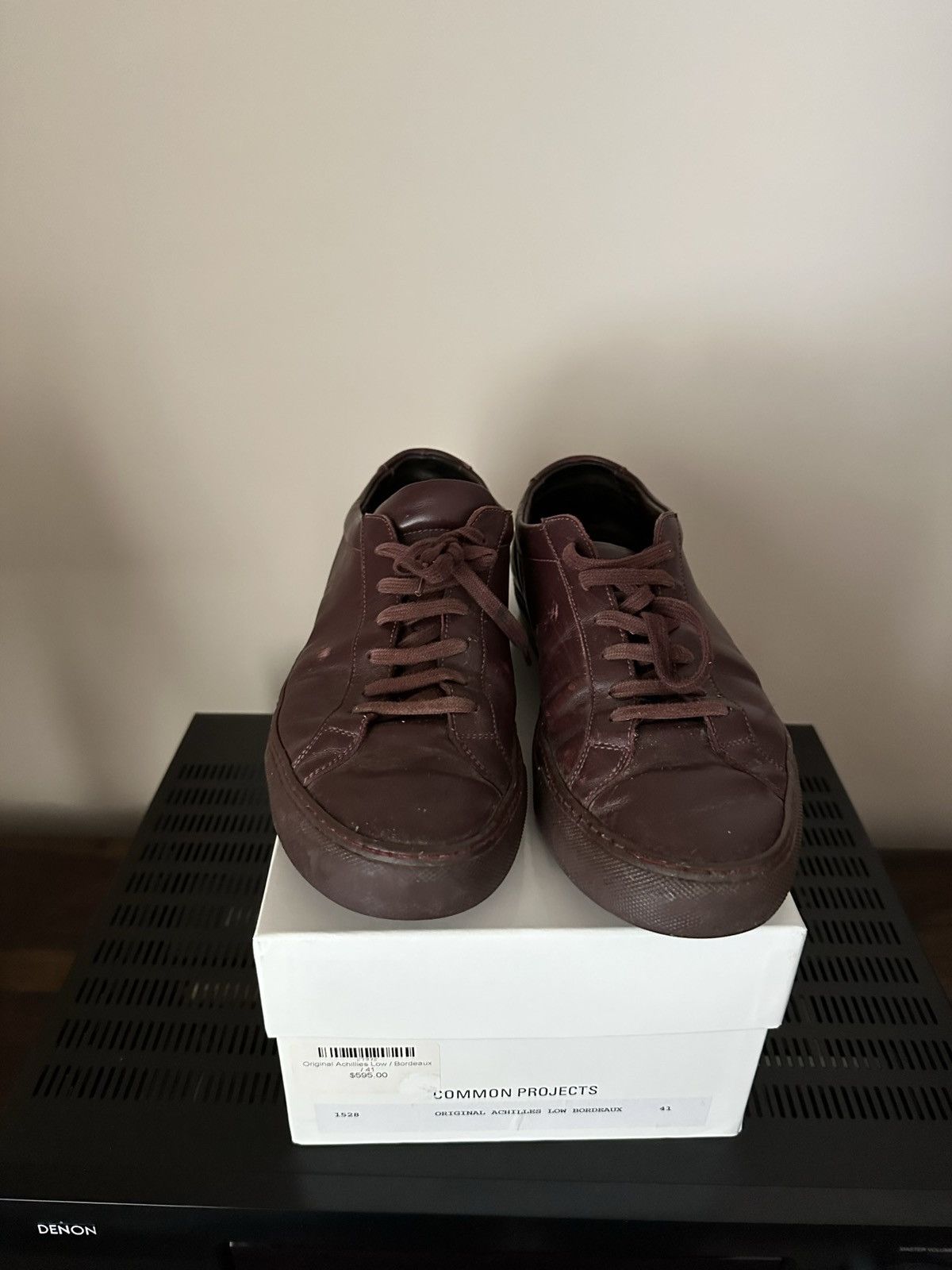 Common Projects Common Projects Achilles Low Burgundy Size US 8 / EU 41 - 4 Thumbnail
