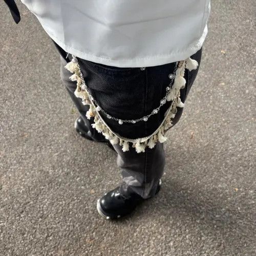 Jewelry Double Layer Wallet Chain - Pearl, Shell, Tassel Detail Size ONE SIZE - 6 Thumbnail