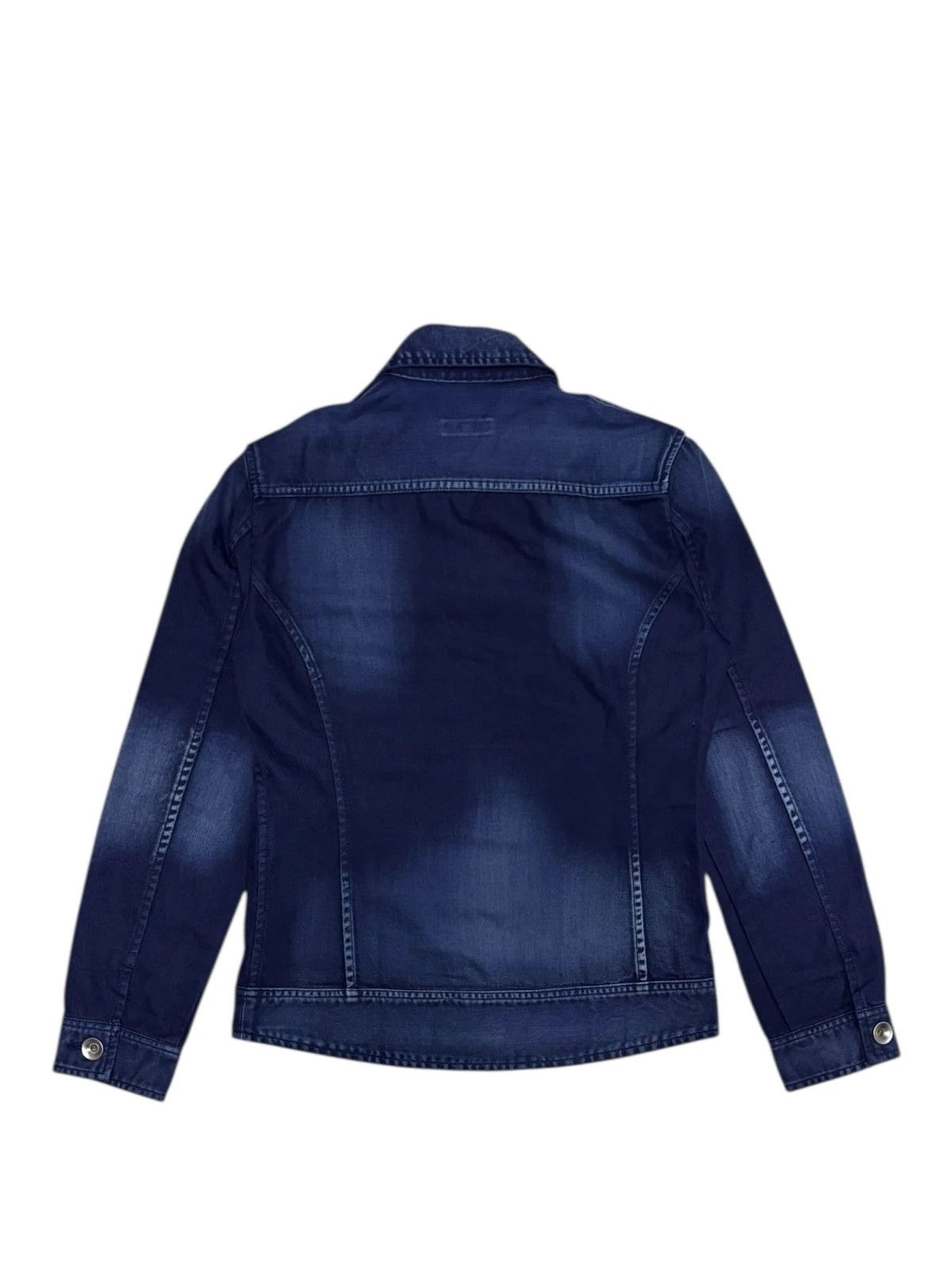 Other Japanese brand two tone blue navy cotton denim jacket Size US S / EU 44-46 / 1 - 2 Thumbnail