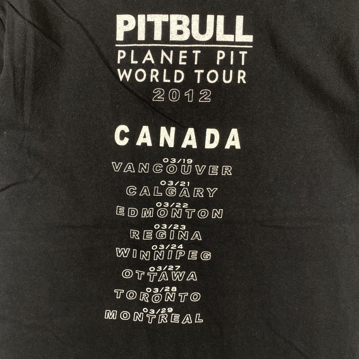 Rap Tees American Rapper PITBULL Planet Pit World Tour 2012 Tee Shirt Size US S / EU 44-46 / 1 - 6 Thumbnail