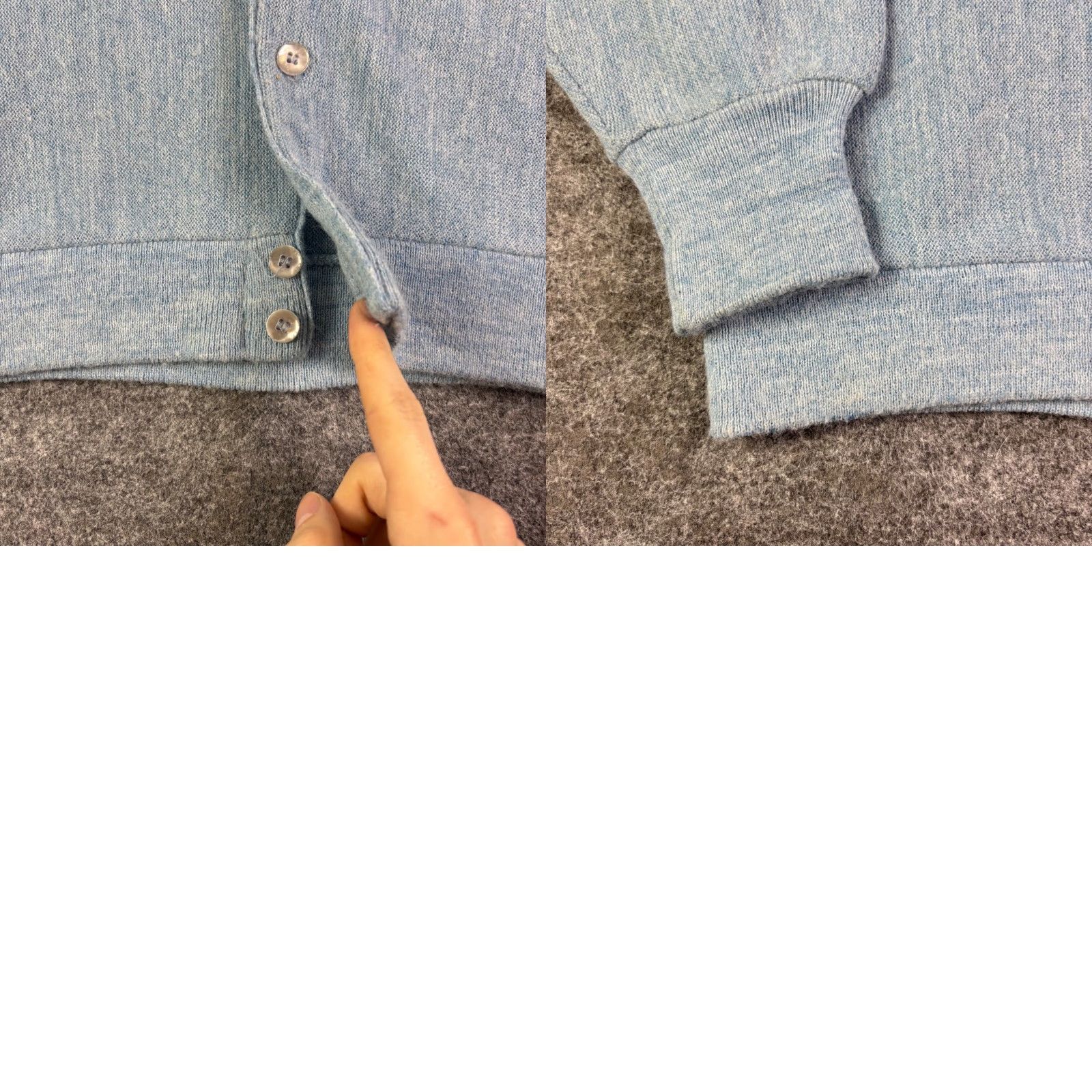 Vintage VINTAGE Alps Birdie Cardigan Sweater Mens XL Blue Marled Knit V-Neck Button Up Size US XL / EU 56 / 4 - 8 Thumbnail