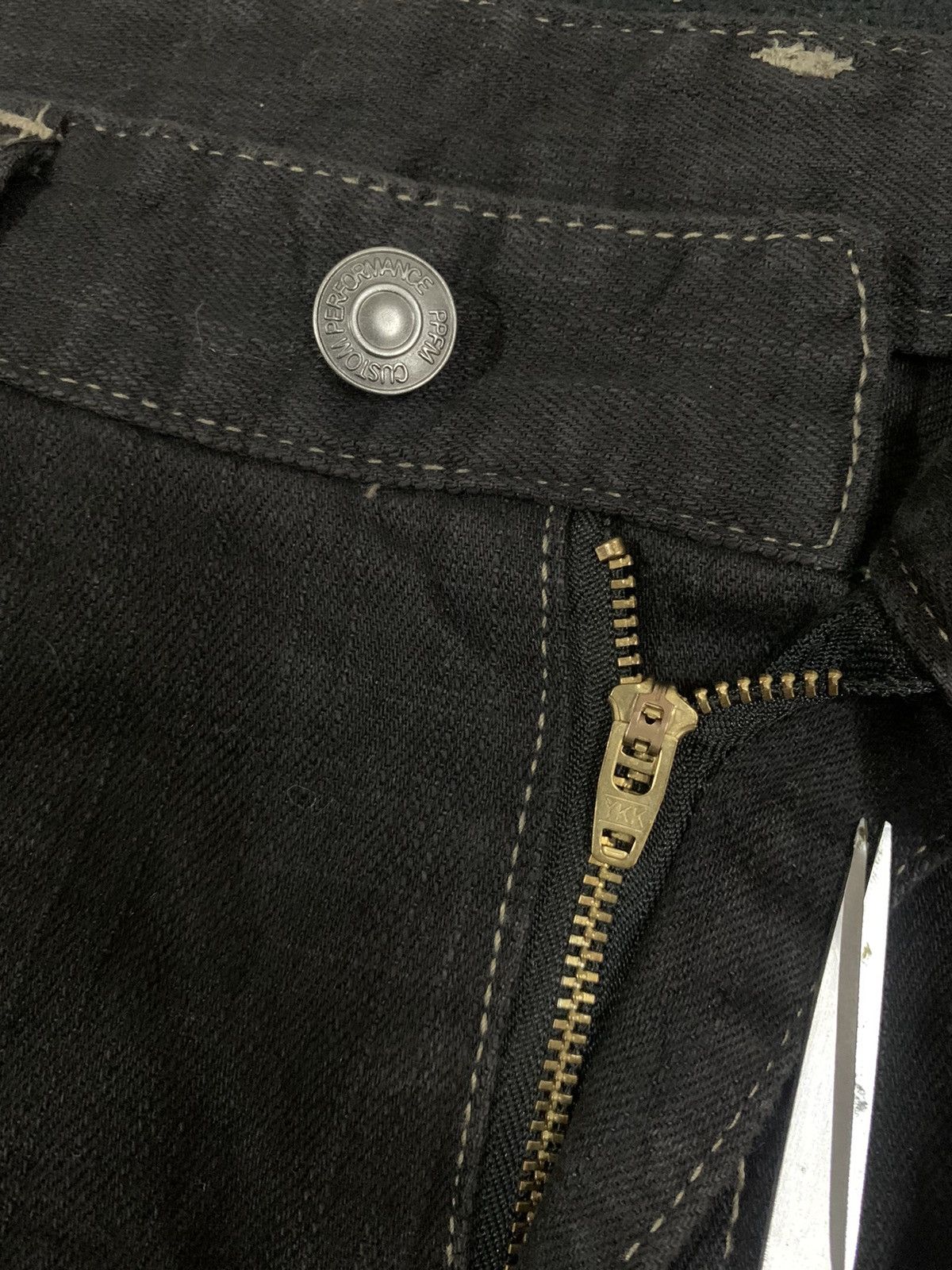 Balmain PPFM Double Knee Distressed Punk Biker Jeans like Balmain Size US 33 - 4 Thumbnail