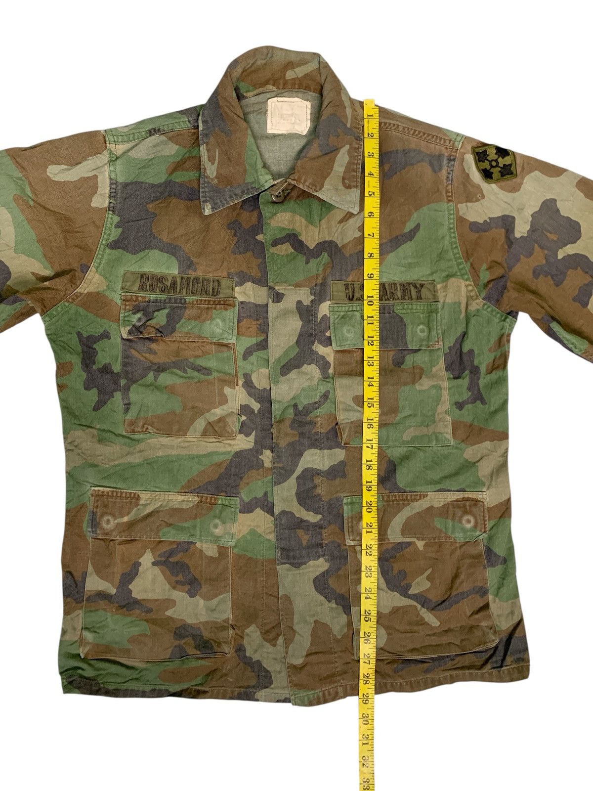 Other Rare Design Vintage U.S. Army (BDU) Woodland Camo Shirt Size L / US 10 / IT 46 - 8 Thumbnail