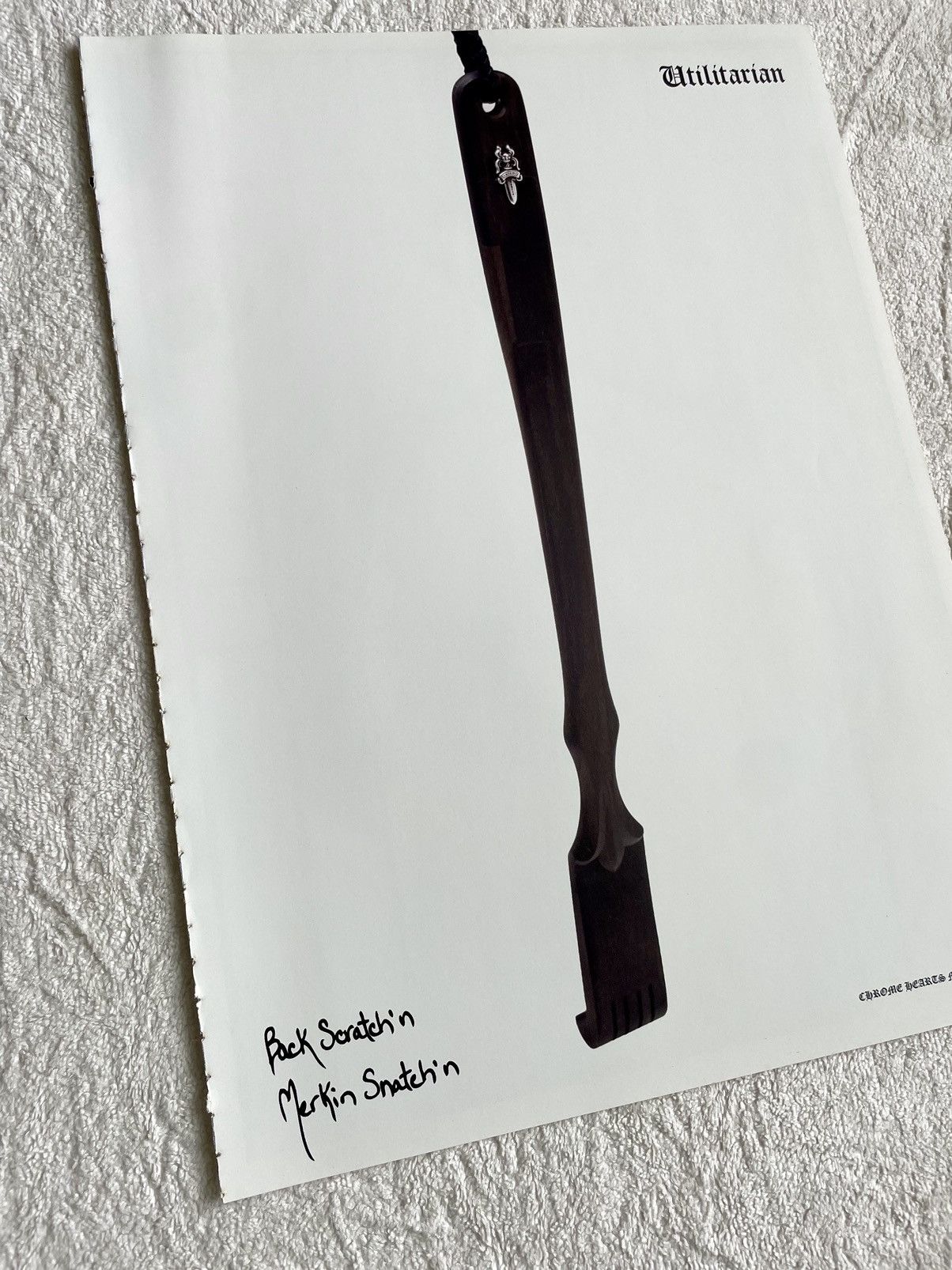 Chrome Hearts Chrome Hearts back scratcher 8x11 cutout Poster Size ONE SIZE - 2 Thumbnail