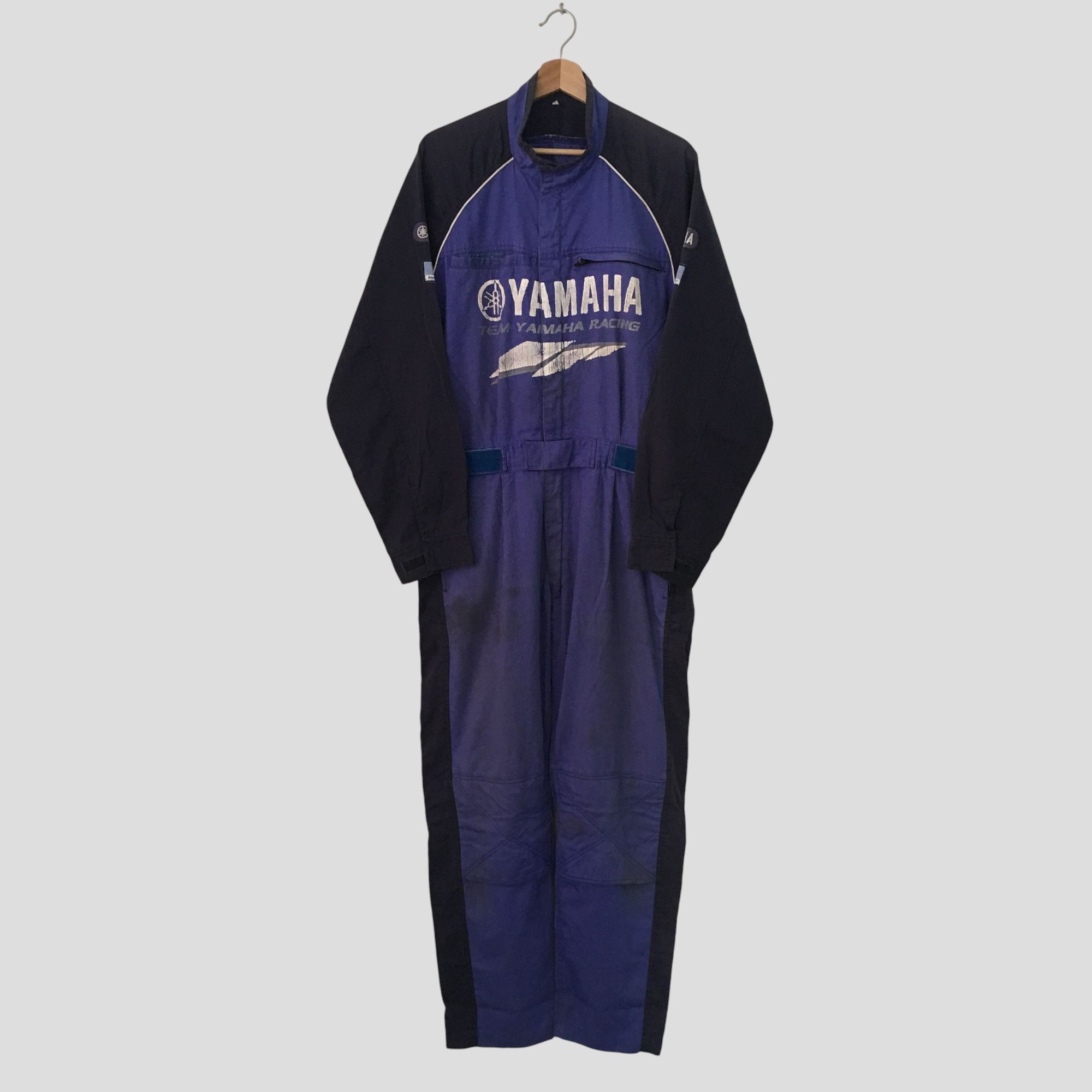 Vintage × Yamaha Vintage 90s Distressed Yamaha Japan Racing Team Coveralls Size US L / EU 52-54 / 3 - 1 Thumbnail