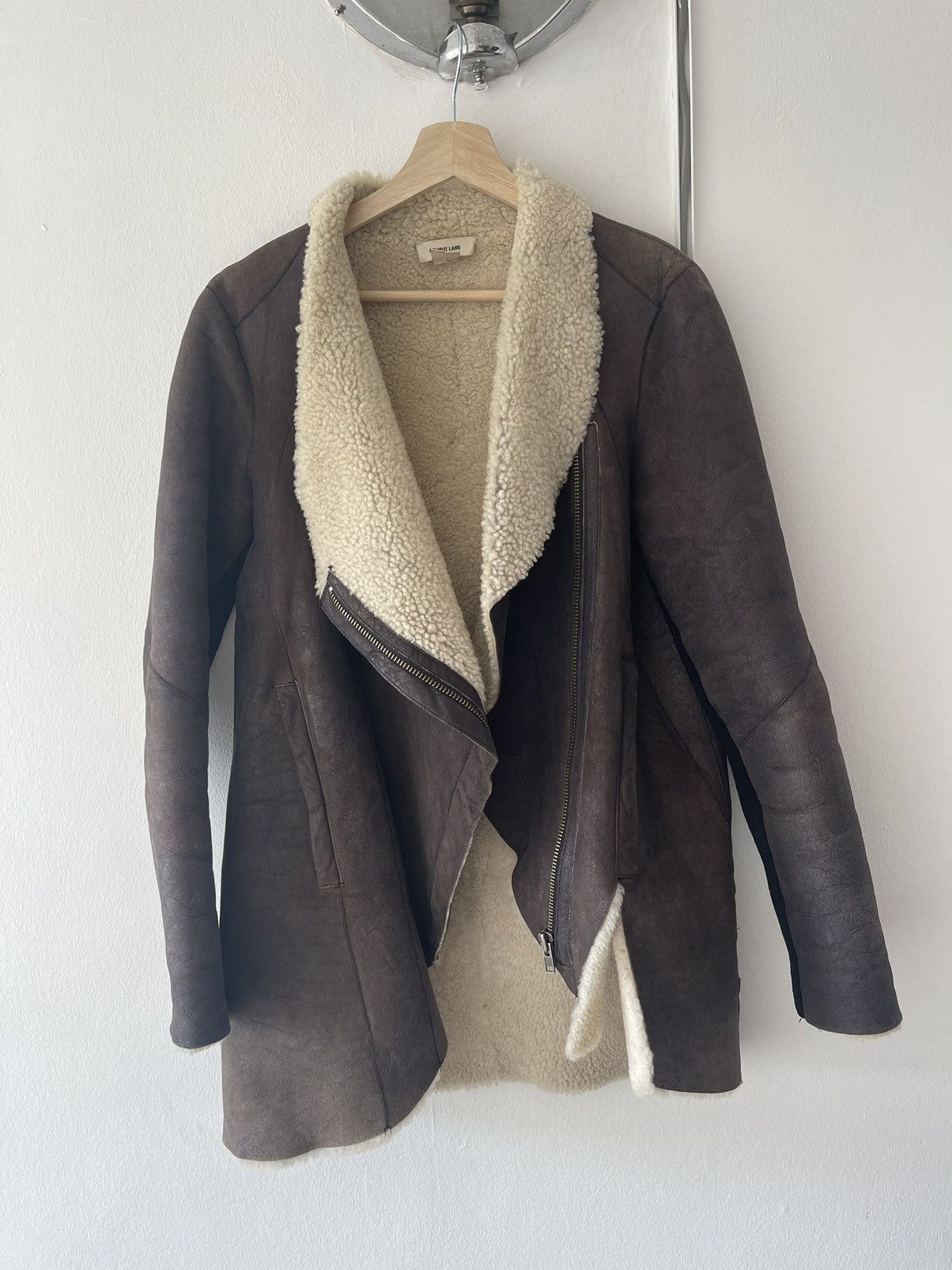 Helmut Lang Helmut Lang FW 2012 leather shearling jacket Size S / US 4 / IT 40 - 2 Thumbnail