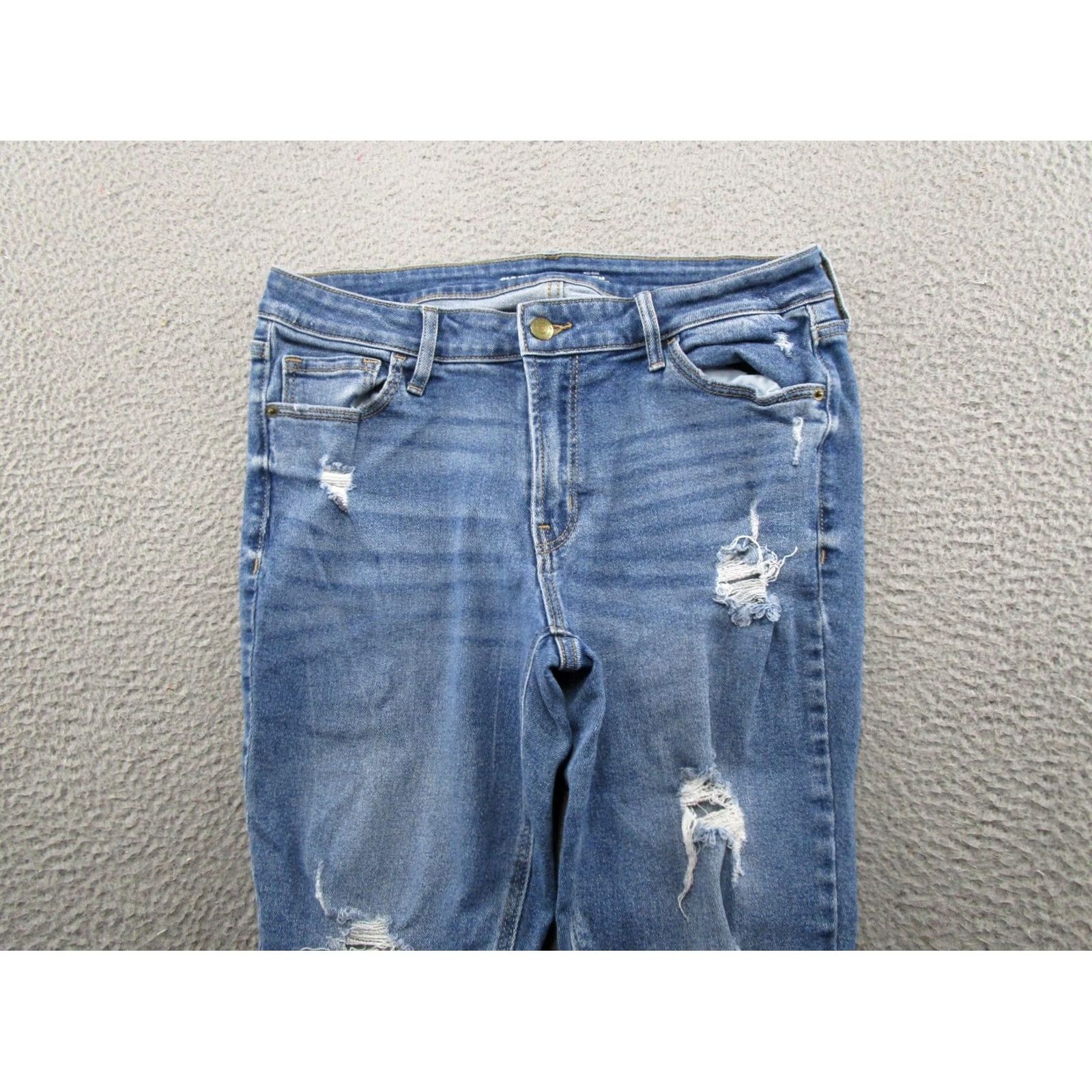Old Navy Old Navy Denim Jeans Women Size 12 Skinny Stretch 5-Pocket Blue Denim Shirt? Size 34" / US 12 / IT 48 - 3 Thumbnail