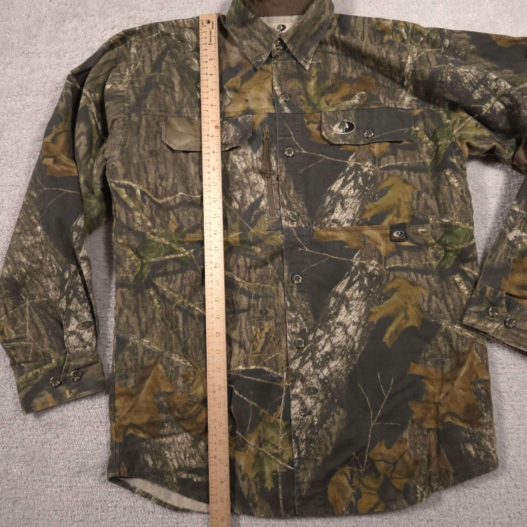 Vintage VINTAGE Mossy Oak Shirt Mens Medium Green Camo Long Sleeve Button Scent-Stop Hunting Size US M / EU 48-50 / 2 - 6 Thumbnail
