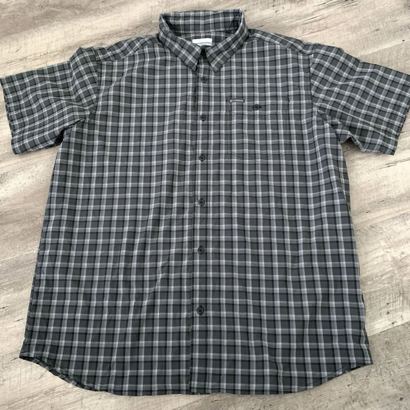 Vintage Columbia Performance Shirt Mens XL Gray Outdoor Hiking Lightweight Pocket Check Size US XL / EU 56 / 4 - 7 Thumbnail