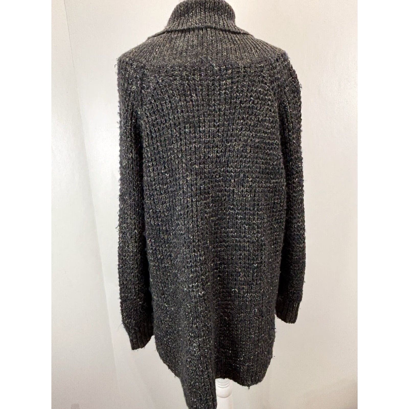 Free People Free People Dylan Tweedy Chunky Knit Confetti Sweater Grey Sz Large Women’s Size L / US 10 / IT 46 - 3 Thumbnail