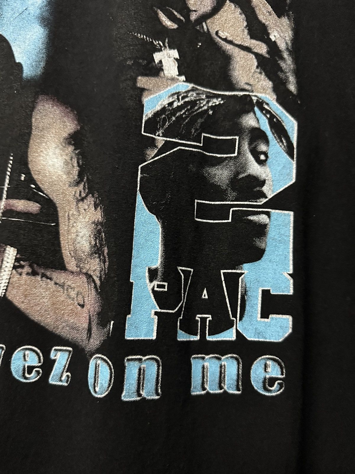 Band Tees × Rap Tees × Vintage Vintage Tupac Makaveli All Eyes On Me Faded Tee Size US XL / EU 56 / 4 - 5 Thumbnail