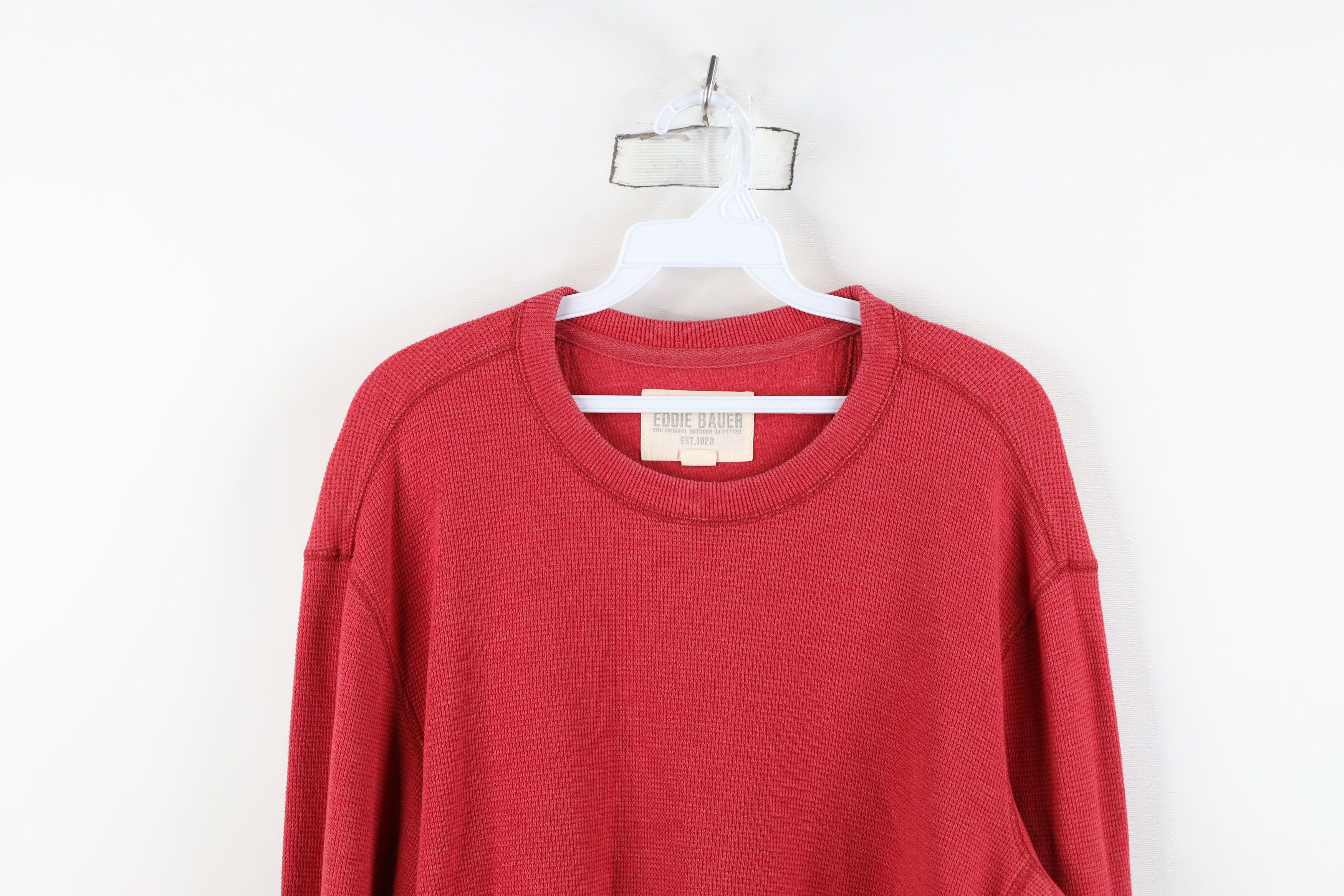 Eddie Bauer Vintage Y2K Eddie Bauer Waffle Knit Long Sleeve T-Shirt Size US L / EU 52-54 / 3 - 2 Thumbnail