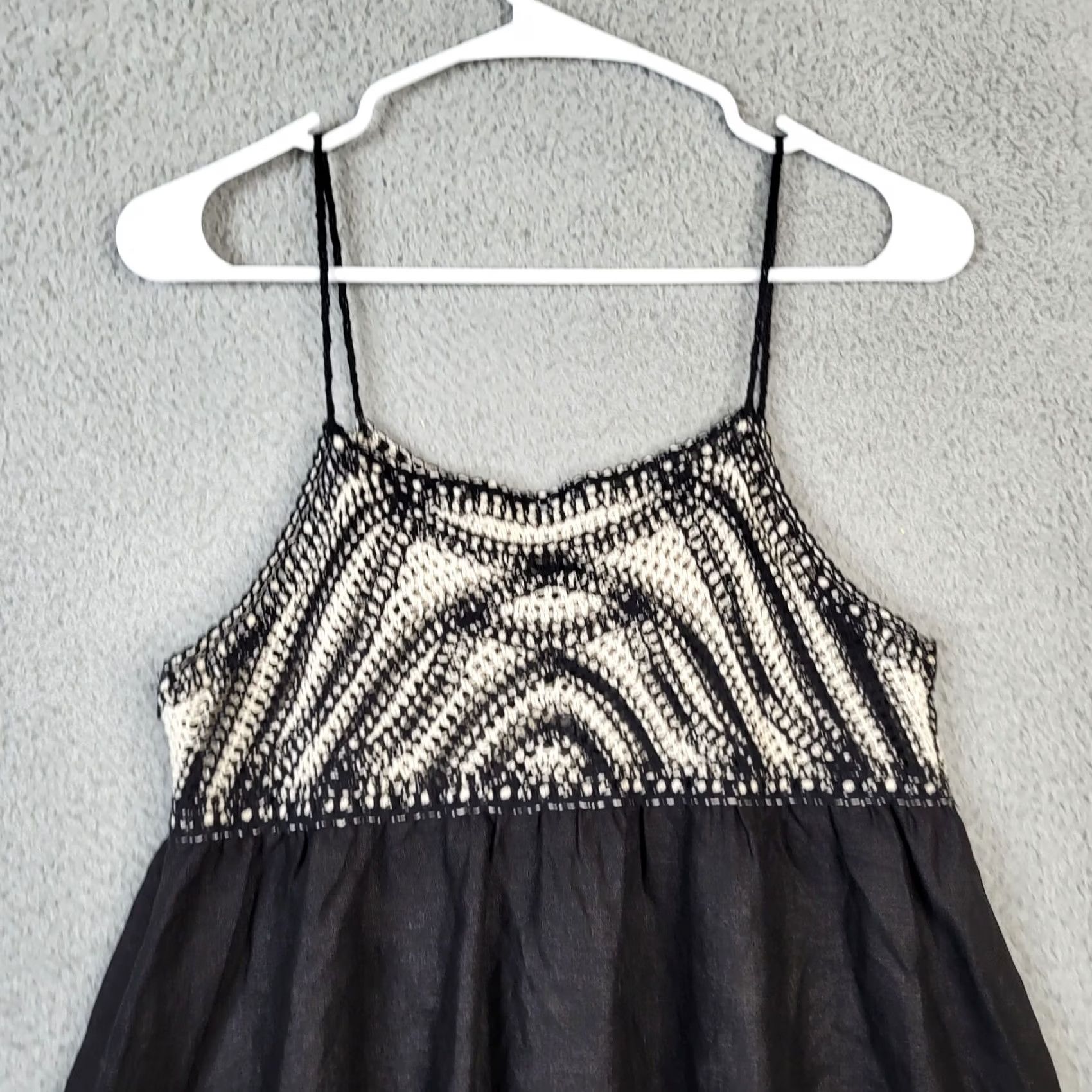 Zara ZARA Women's Crochet Tank Top Black Dress Size S Tank Dress Womens S Black Crochet Pattern Solid Vintage No N/A Size S / US 4 / IT 40 - 3 Thumbnail