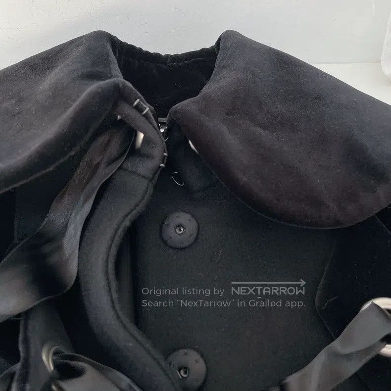 Alexander McQueen Alexander Mcqueen Black tweed coat Size XS / US 0-2 / IT 36-38 - 5 Thumbnail