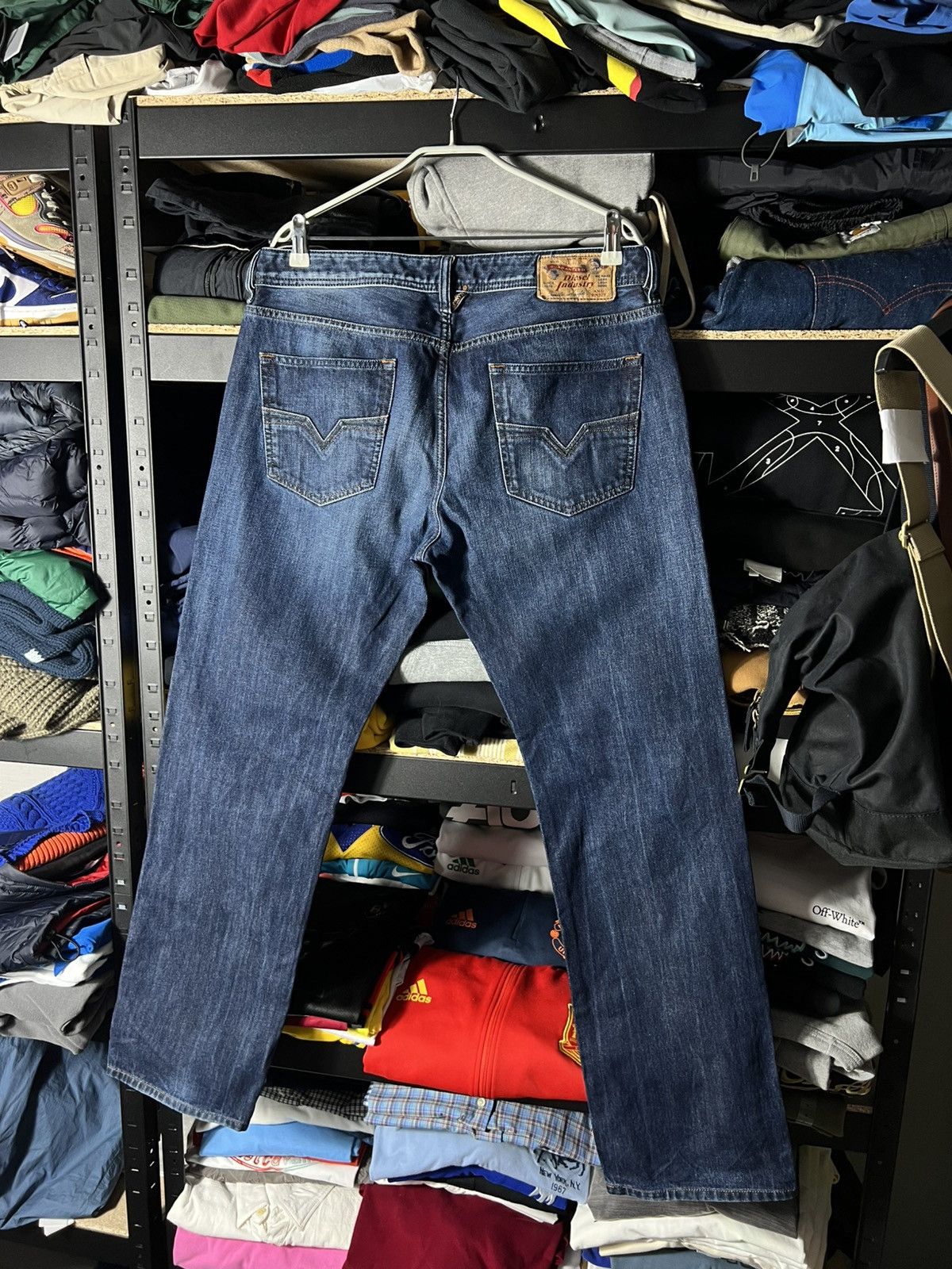 Diesel 🔥 Diesel Larkee Jeans W34 Regular Straight Fit Vintage Denim Size US 34 / EU 50 - 1 Thumbnail