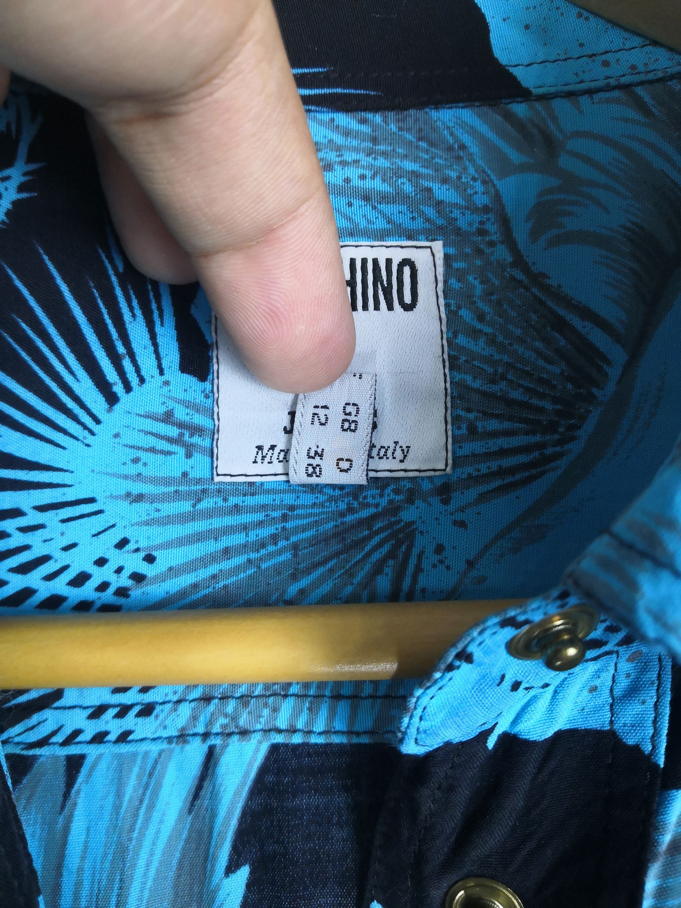 Moschino Vintage 90s Moschino Shirt Abstract Habitat Art Overprint Size M / US 6-8 / IT 42-44 - 7 Thumbnail