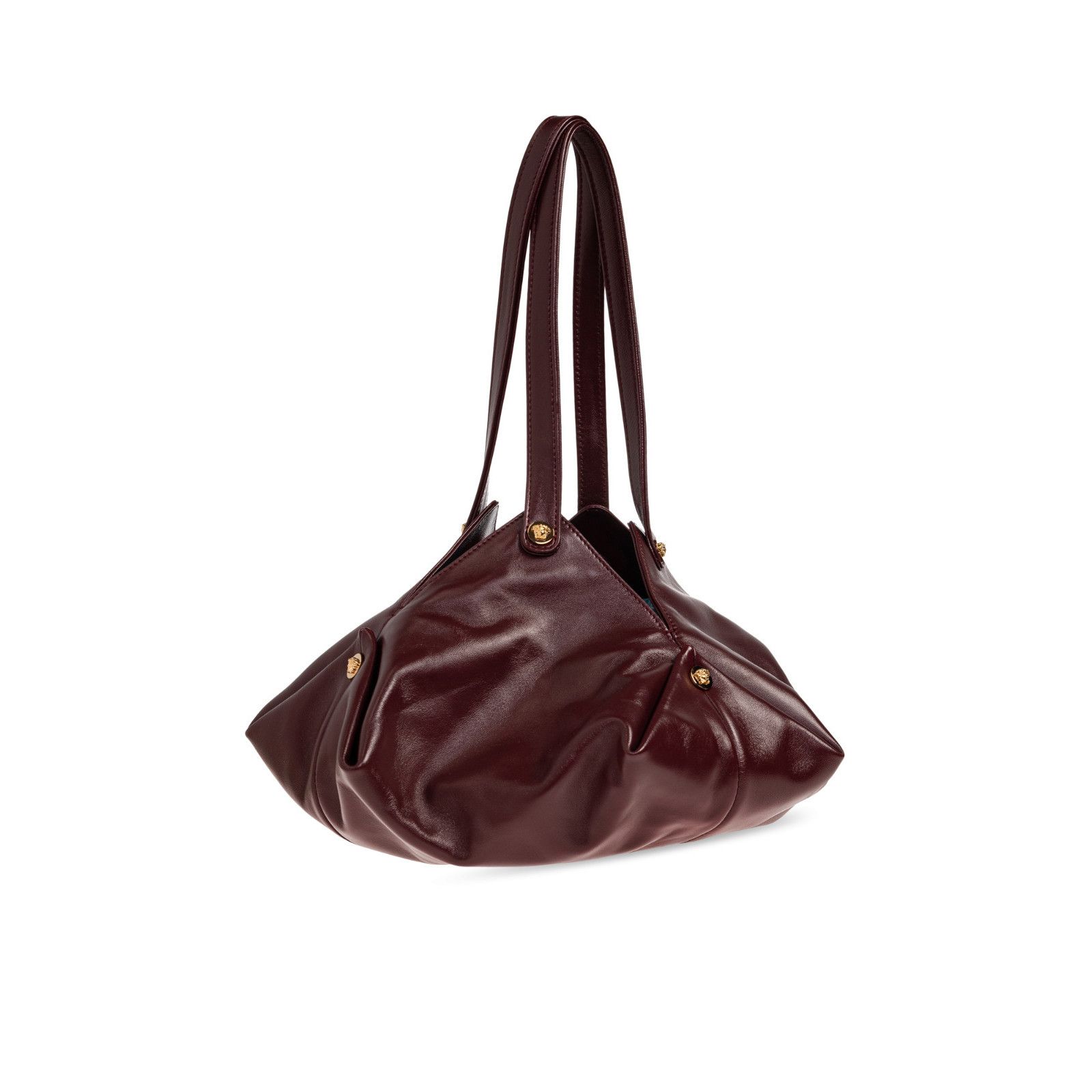Versace VERSACE Protea Burgundy Leather Shoulder Bag New & Authentic Size ONE SIZE - 3 Thumbnail