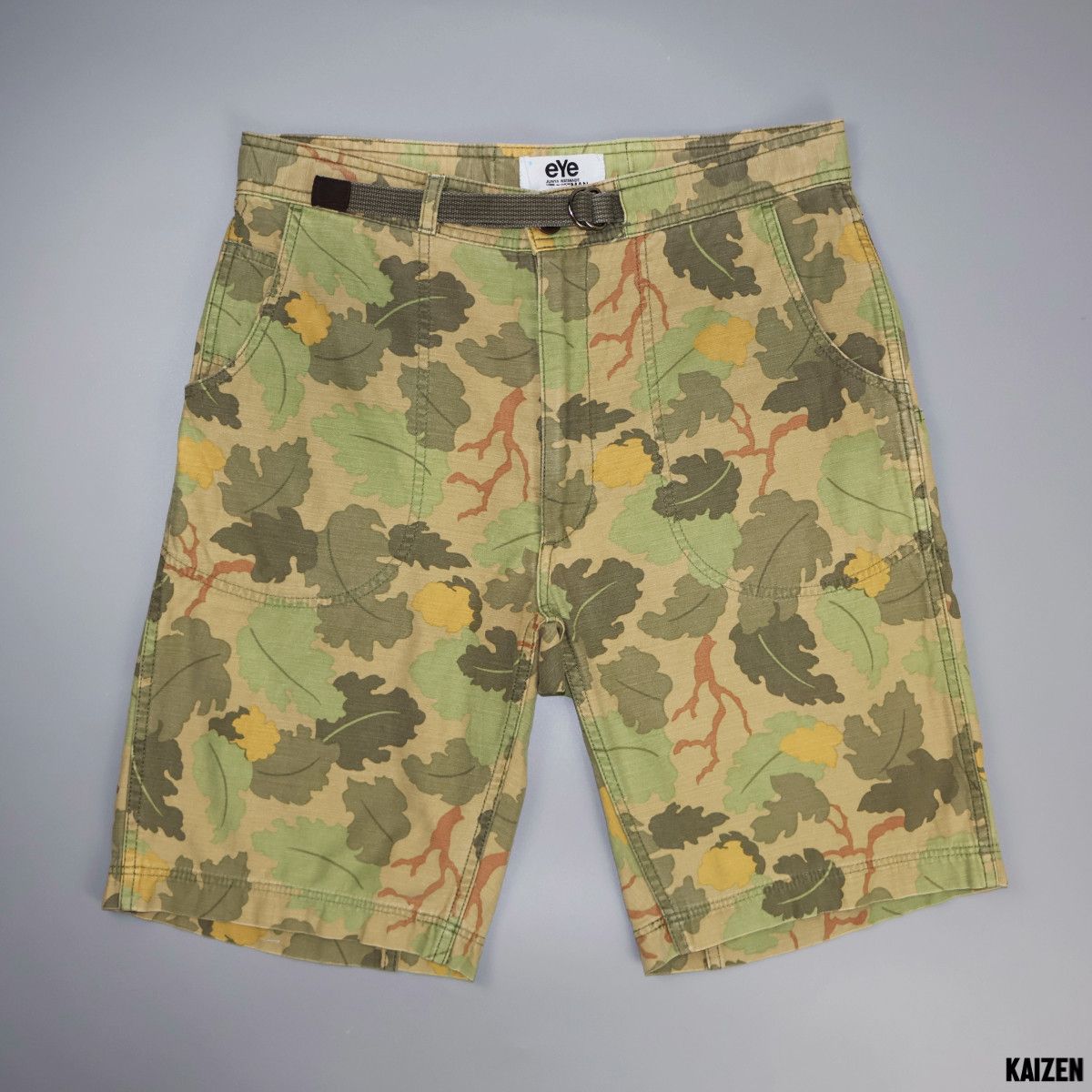 image of Comme Des Garcons x Junya Watanabe - Camouflage Belted Short, Men's (Size 32)